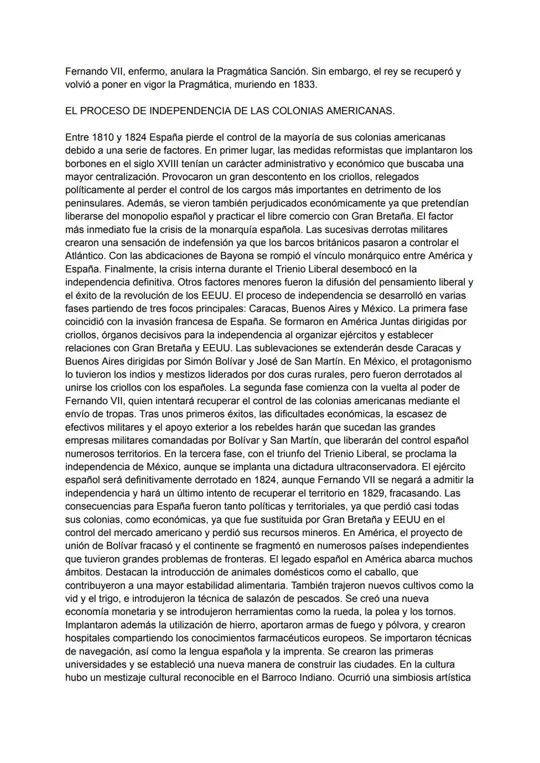 EL REINADO DE CARLOS IV.
Con la muerte de Carlos III, accede al poder su hijo Carlos IV, quien inauguró el despotismo
ministerial. La políti