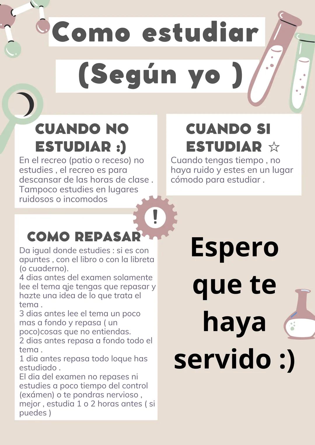 Como estudiar ( Según yo )