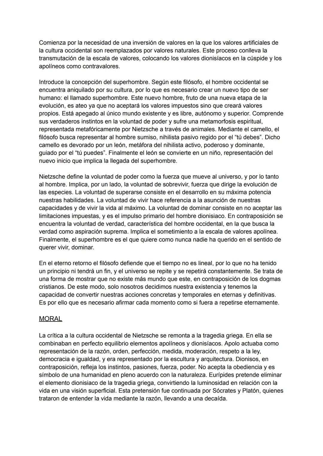 NIETZSCHE
CONOCIMIENTO
Antes de tratar el problema del conocimiento de Nietzsche, debemos de entender que su
filosofía corresponde a la co