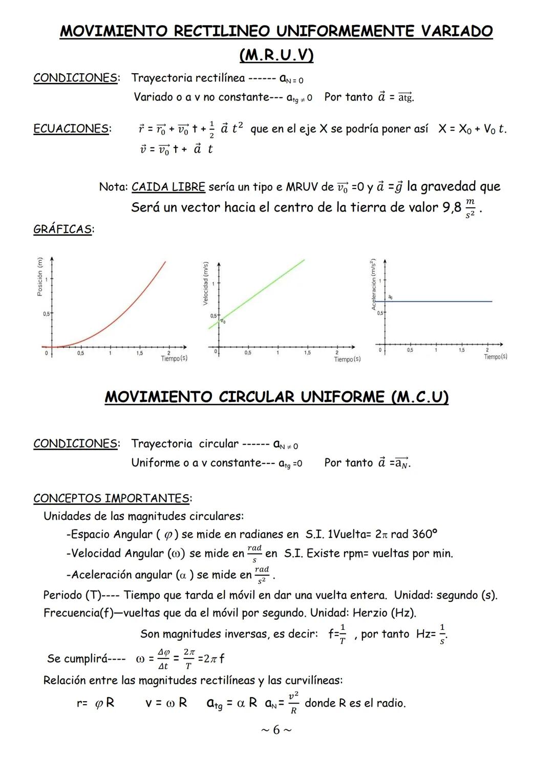 # CINEMÁTICA
FÍSICA Y QUÍMICA 4ºESO
~1~ CINEMÁTICA: Parte de la Física que estudia el movimiento de los cuerpos sin tener en
cuenta las ca
