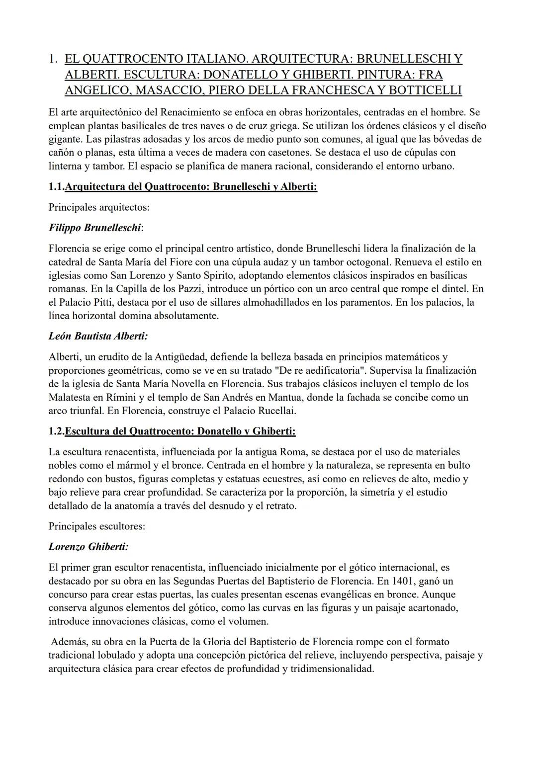 # TEMA 7: ARTE RENACENTISTA Y MANIERISTA.
CONTEXTO HISTÓRICO
El Renacimiento, un movimiento cultural y artístico que surge en Italia en el