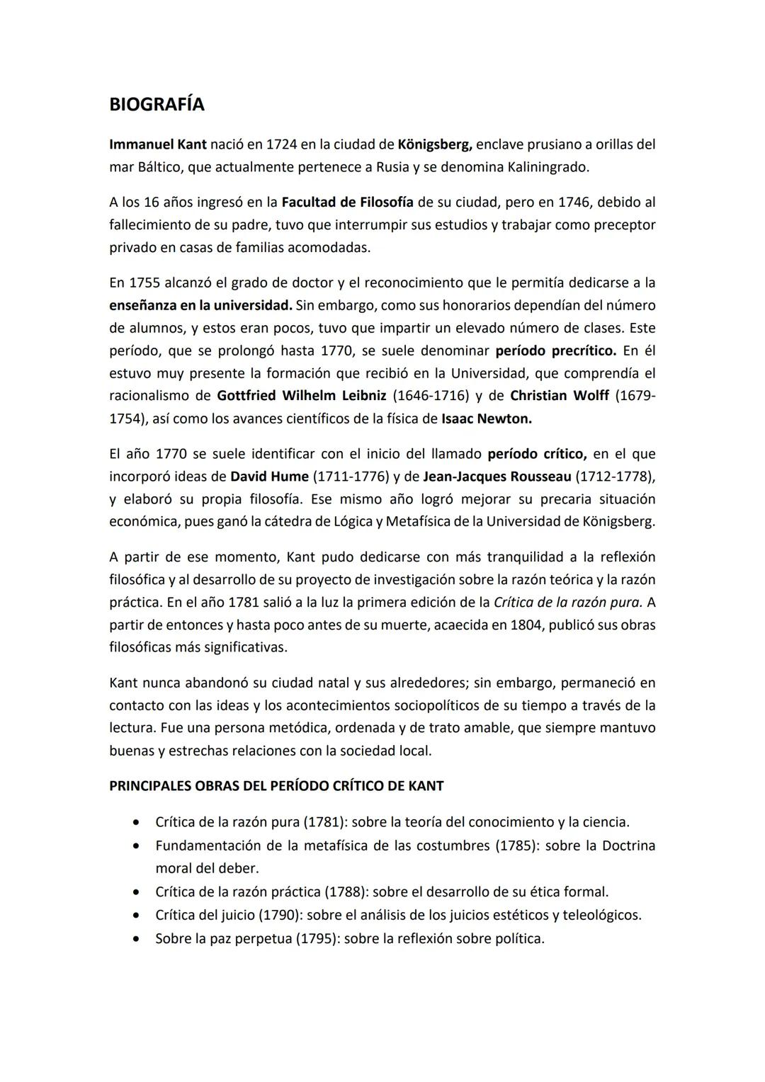 # KANT. EL IDEALISMO TRASCENDENTAL
CONTEXTO SOCIOCULTURAL
Immanuel Kant vivió con sumo interés las transformaciones políticas, culturales