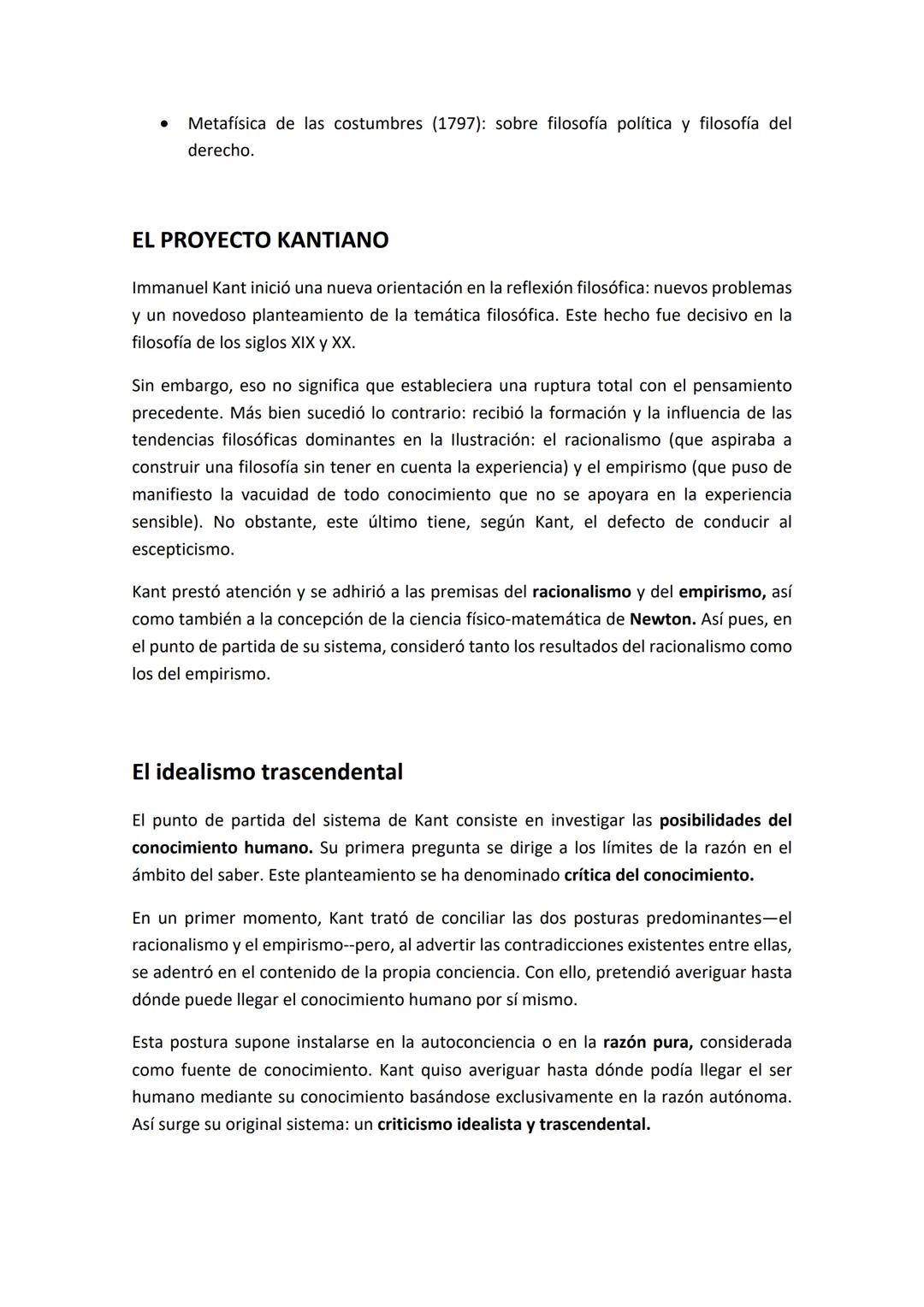 # KANT. EL IDEALISMO TRASCENDENTAL
CONTEXTO SOCIOCULTURAL
Immanuel Kant vivió con sumo interés las transformaciones políticas, culturales