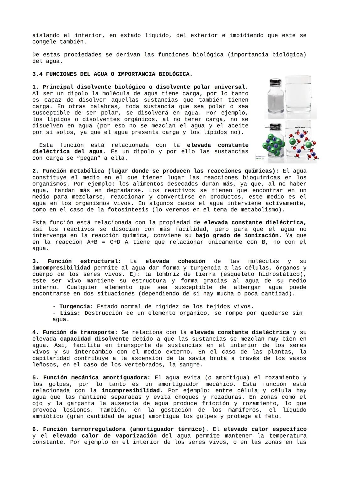 TEMA 1. La base físico química de la
vida.
Índice:
1. Bioelementos
2. Biomoléculas
3. Agua
4. Sales minerales
5. Ósmosis
6. Carácter coloida