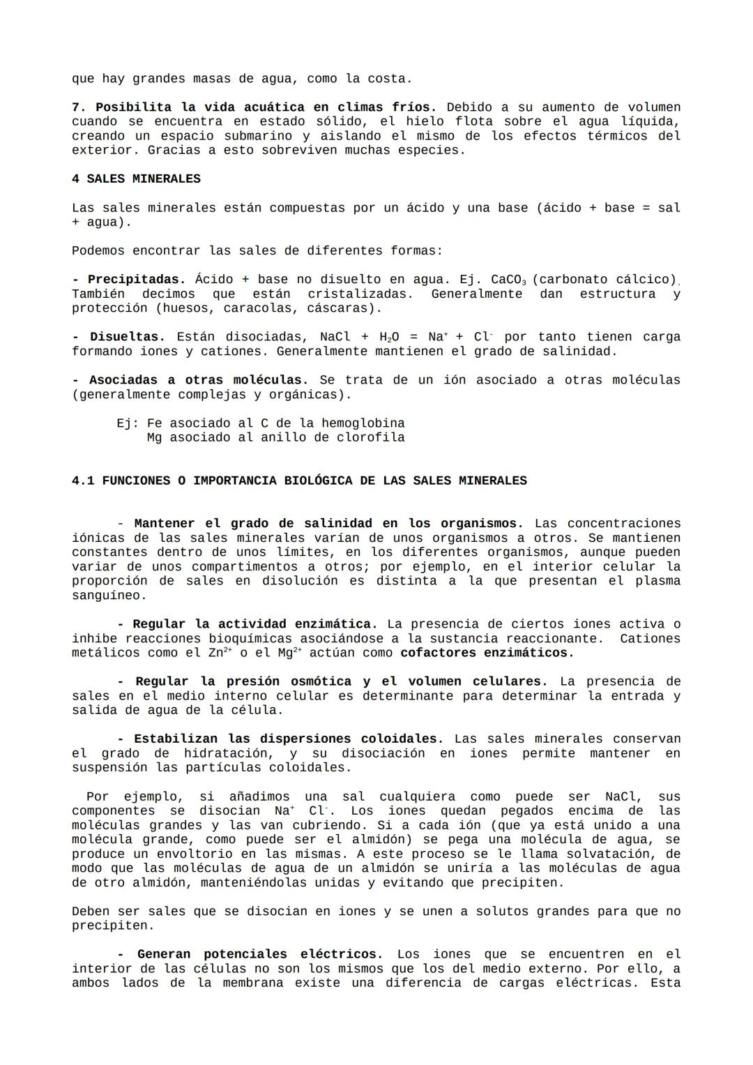 TEMA 1. La base físico química de la
vida.
Índice:
1. Bioelementos
2. Biomoléculas
3. Agua
4. Sales minerales
5. Ósmosis
6. Carácter coloida