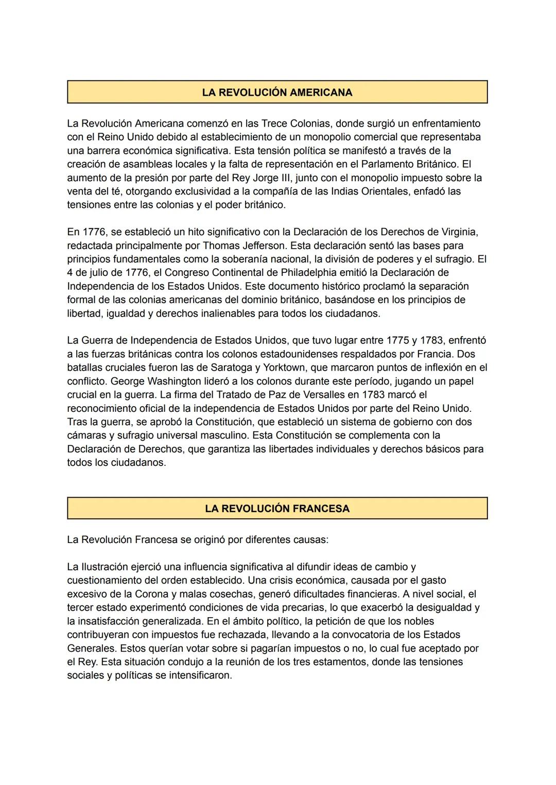 LA REVOLUCIÓN AMERICANA
La Revolución Americana comenzó en las Trece Colonias, donde surgió un enfrentamiento
con el Reino Unido debido al e