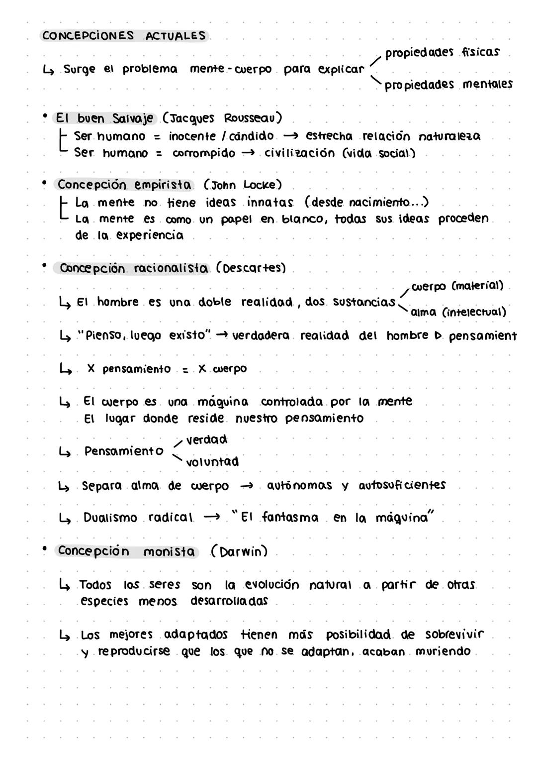 # 1. LA CONCEPCIÓN DEL SER HUMANO
La metafísica estudia "el todo" a diferencia de la antropología que
se centra en el ser humano
material