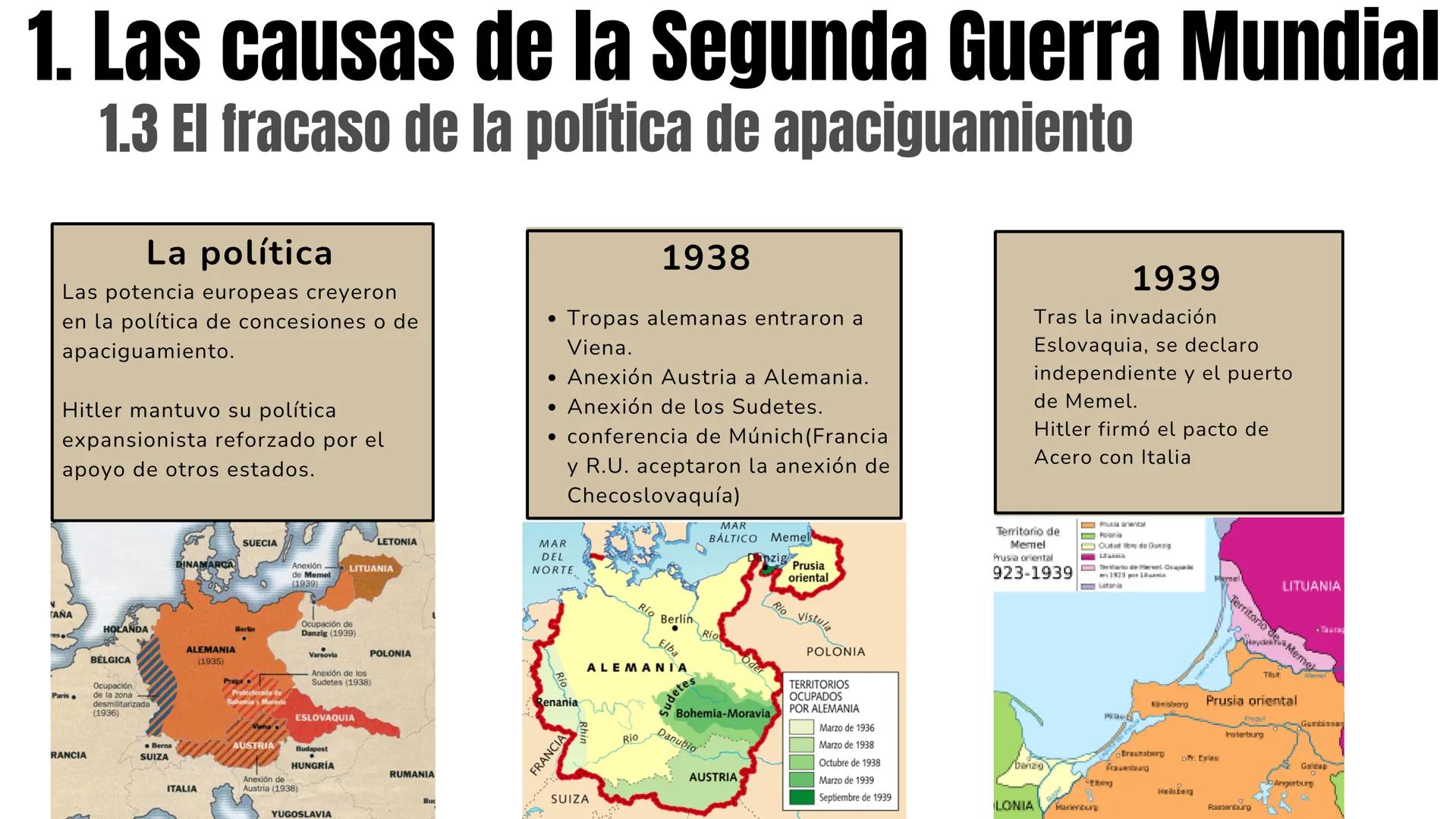 HISTORIA TEMA 7
La Segunda Guerra
Mundial 1. LAS CAUSAS DE LA
SEGUNDA GUERRA MUNDIAL
2. LA OFENSIVA ALEMANA
3. EL CONTRAATAQUE
ALIADO
4. LA