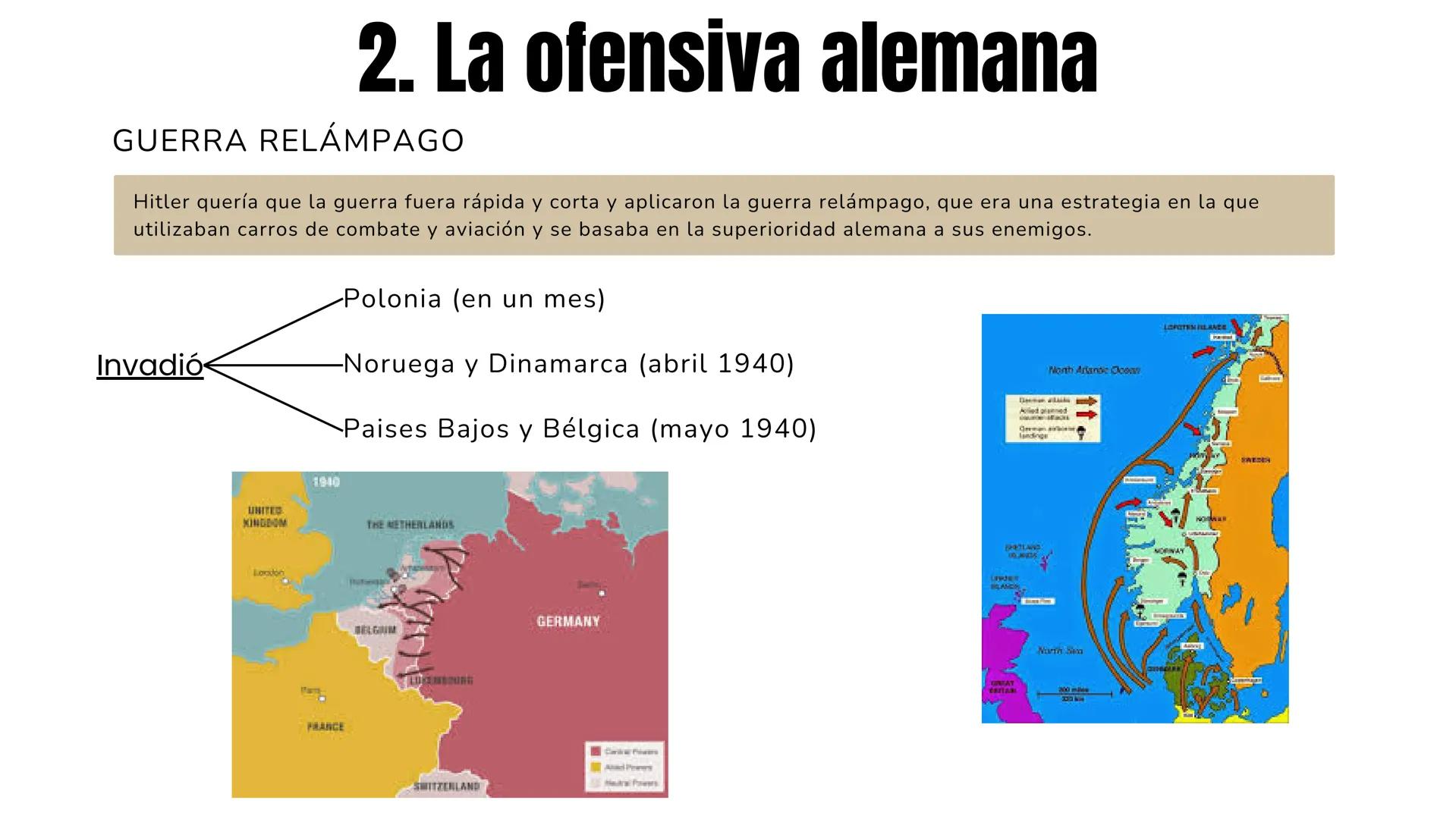 HISTORIA TEMA 7
La Segunda Guerra
Mundial 1. LAS CAUSAS DE LA
SEGUNDA GUERRA MUNDIAL
2. LA OFENSIVA ALEMANA
3. EL CONTRAATAQUE
ALIADO
4. LA