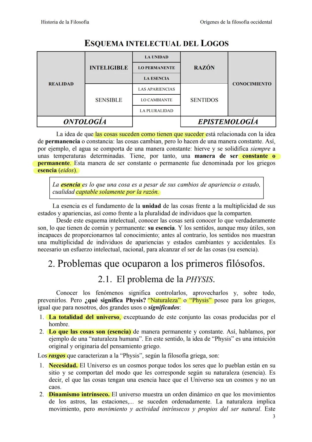 ORÍGENES DE LA FILOSOFÍA
OCCIDENTAL
1. El paso del «Mito» al «Logos>>.
Suele decirse, acertadamente, que la filosofía y la ciencia aparecen