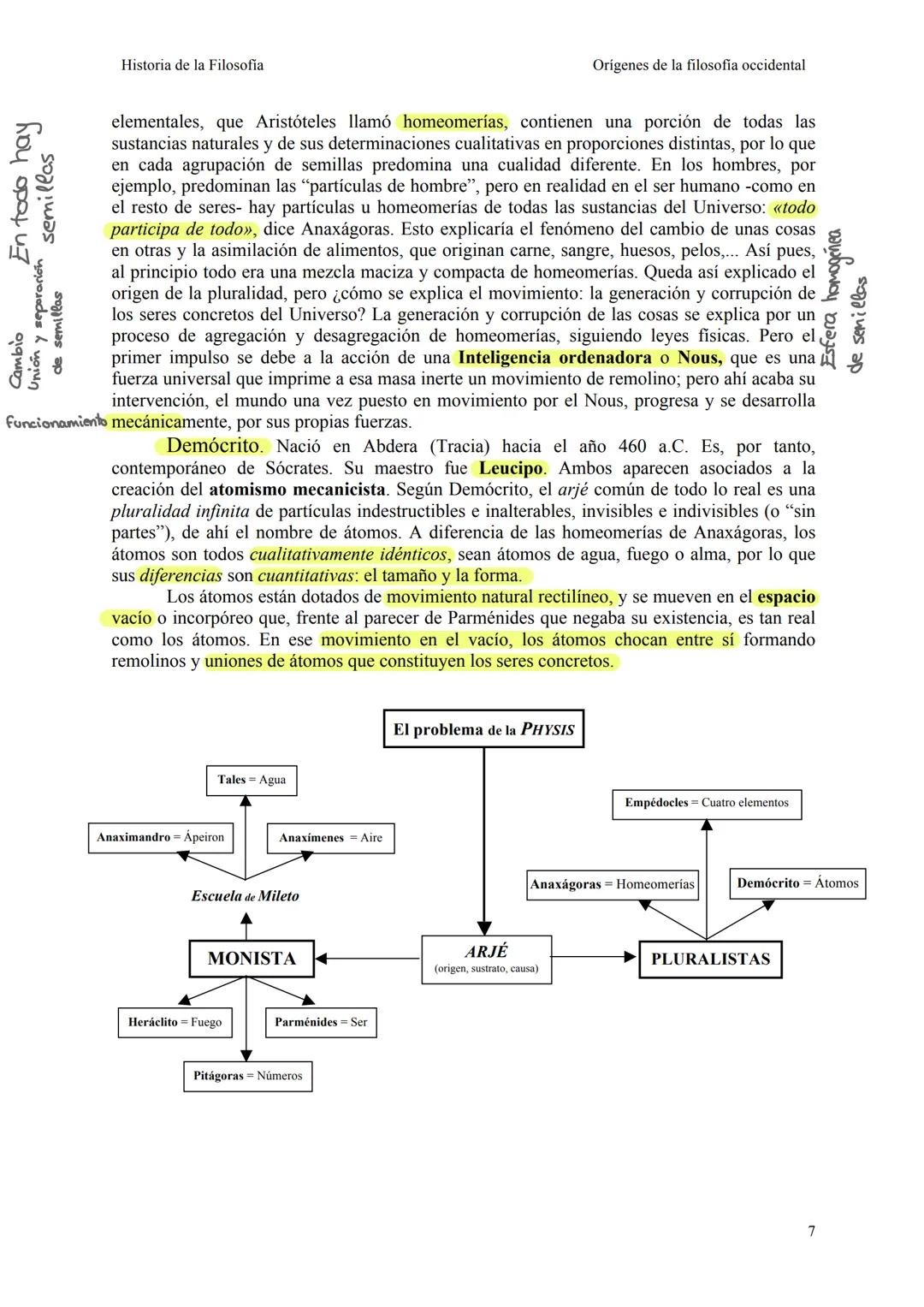 ORÍGENES DE LA FILOSOFÍA
OCCIDENTAL
1. El paso del «Mito» al «Logos>>.
Suele decirse, acertadamente, que la filosofía y la ciencia aparecen