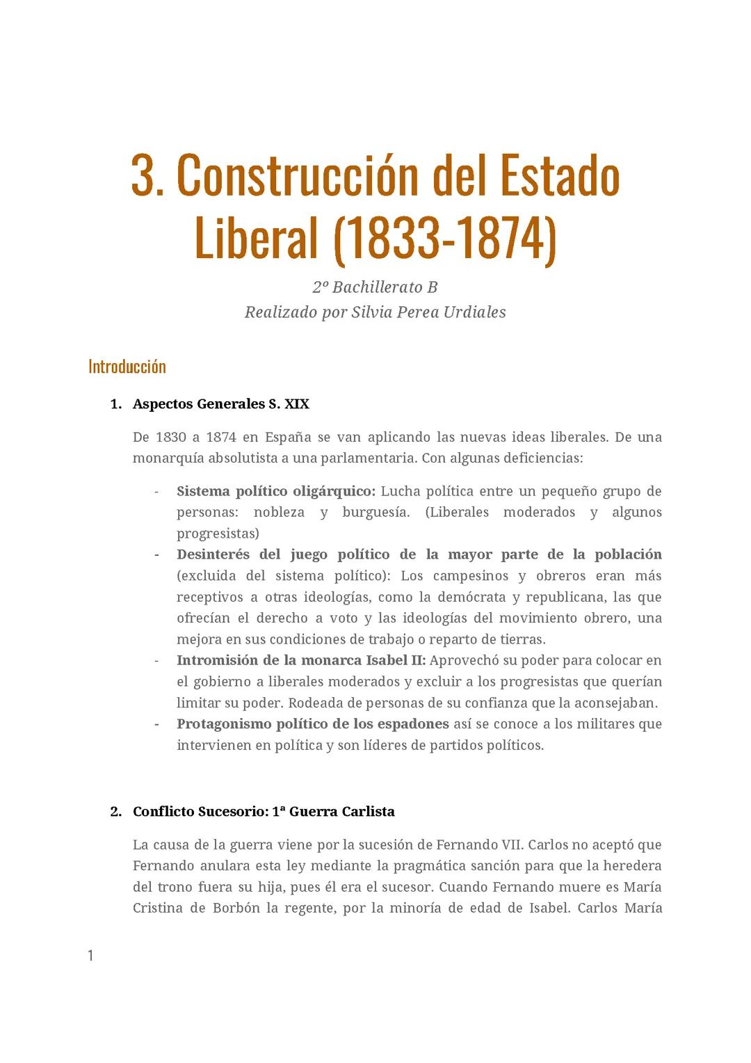 Construcción del Estado Liberal