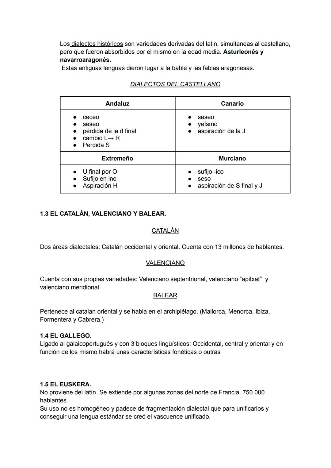 TEMA 8
1. Situación lingüística de España.
Las lenguas que se hablan en nuestro país, por un lado son: Gallego, Catalán,
Valenciano, Balear,