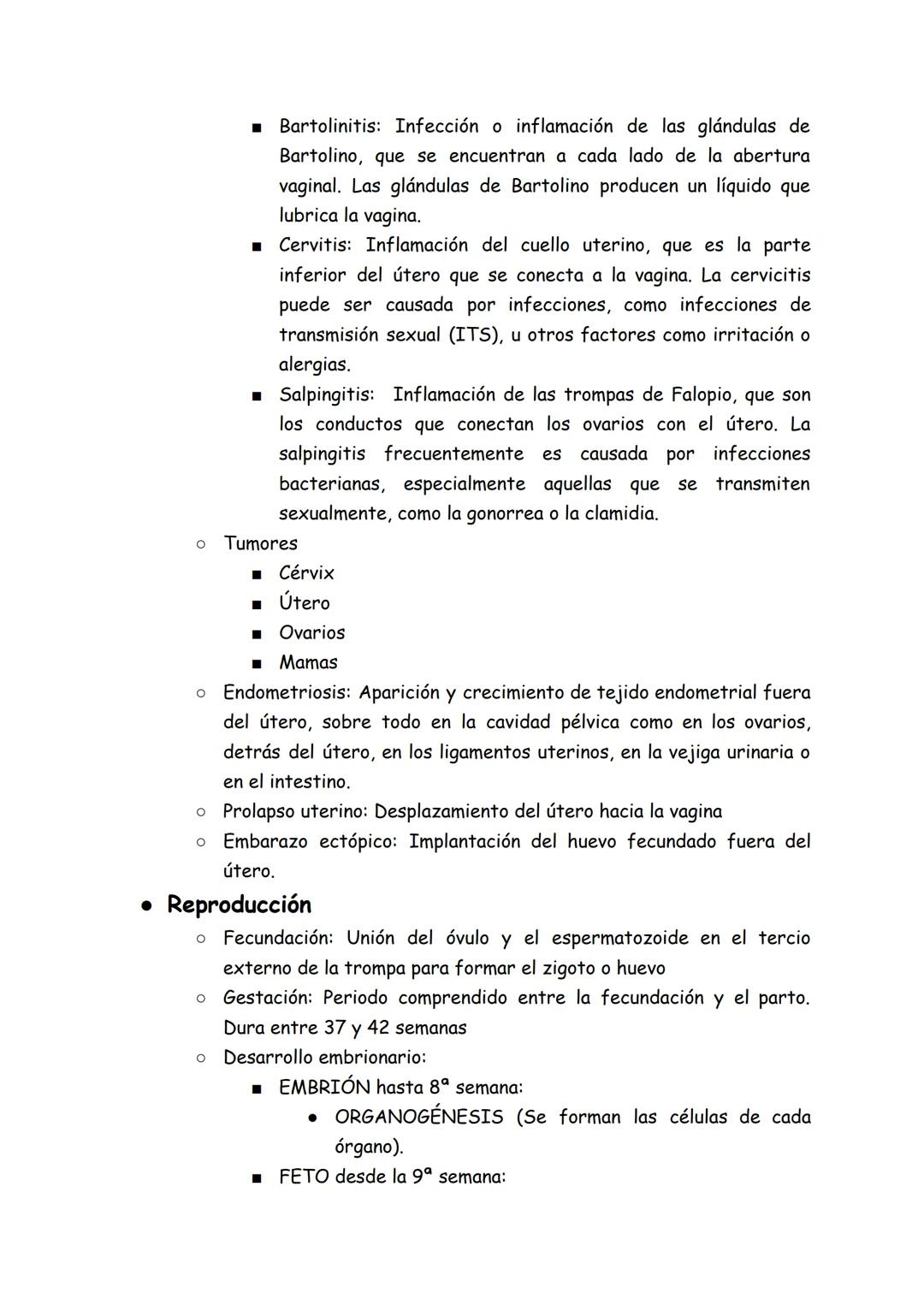# Aparato reproductor
• Caracteres sexuales:
* Primarios
* ovarios: es la gónada, es decir, es el órgano encargado de
p