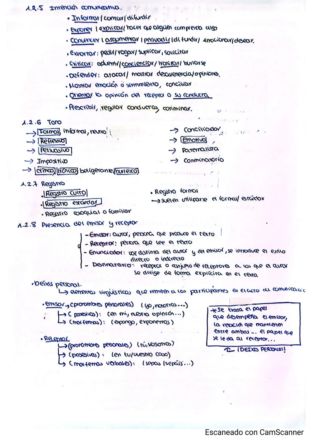 # COMENTARIO
DE TEXTO
1.1 Resumen 6/8 linedo (1 punto
A.2
Actecuación, coherencia y conesich 15-20 líneas (A'S pantas)
1.2.1 Tipo cu cerr