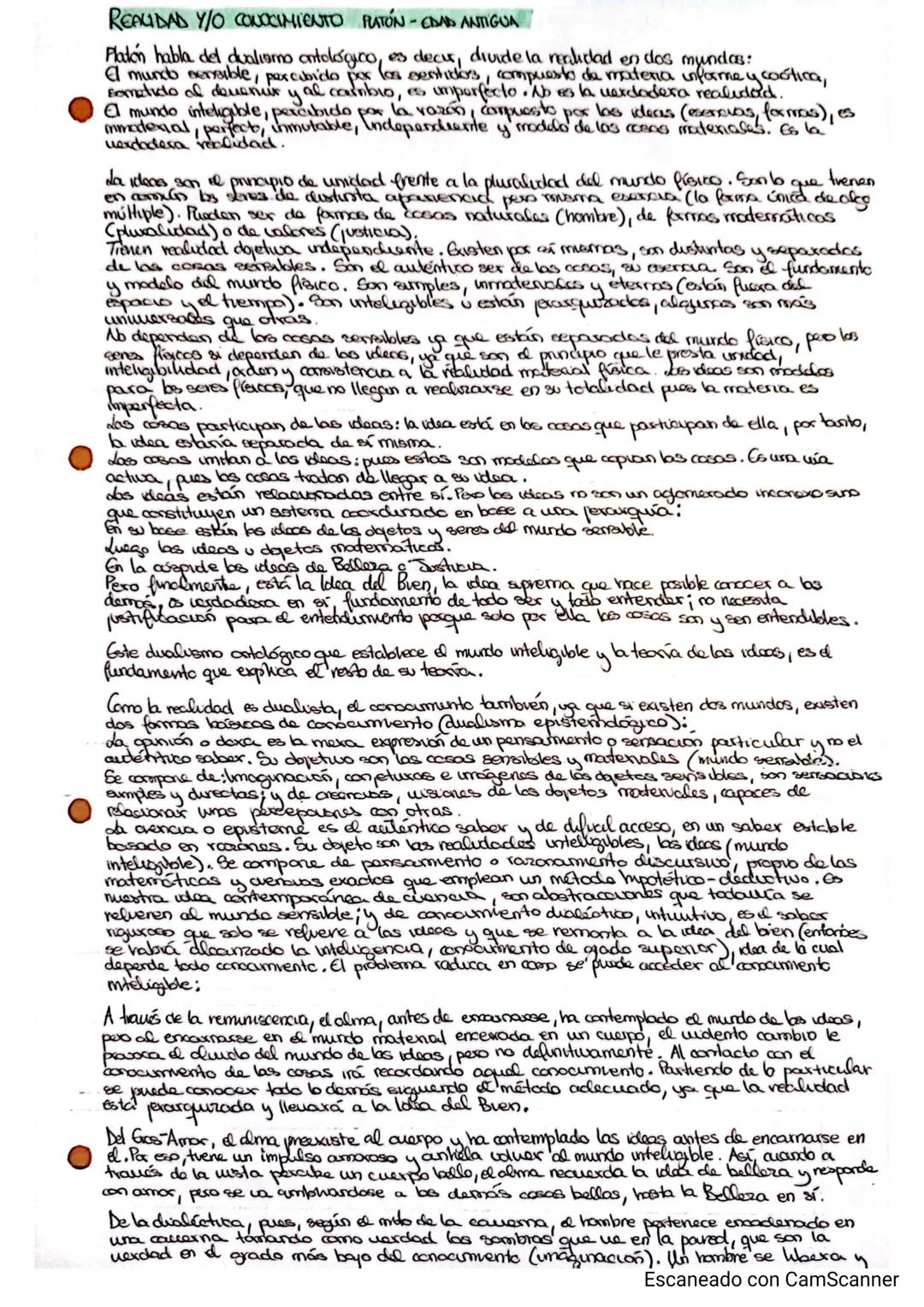 # REALIDAD Y/O CONOCIMIENTO PATÓN-EDAD ANTIGUA
Platón habla del dualismo antológico, es es decir, divide la realidad en dos mundas:
- El mu