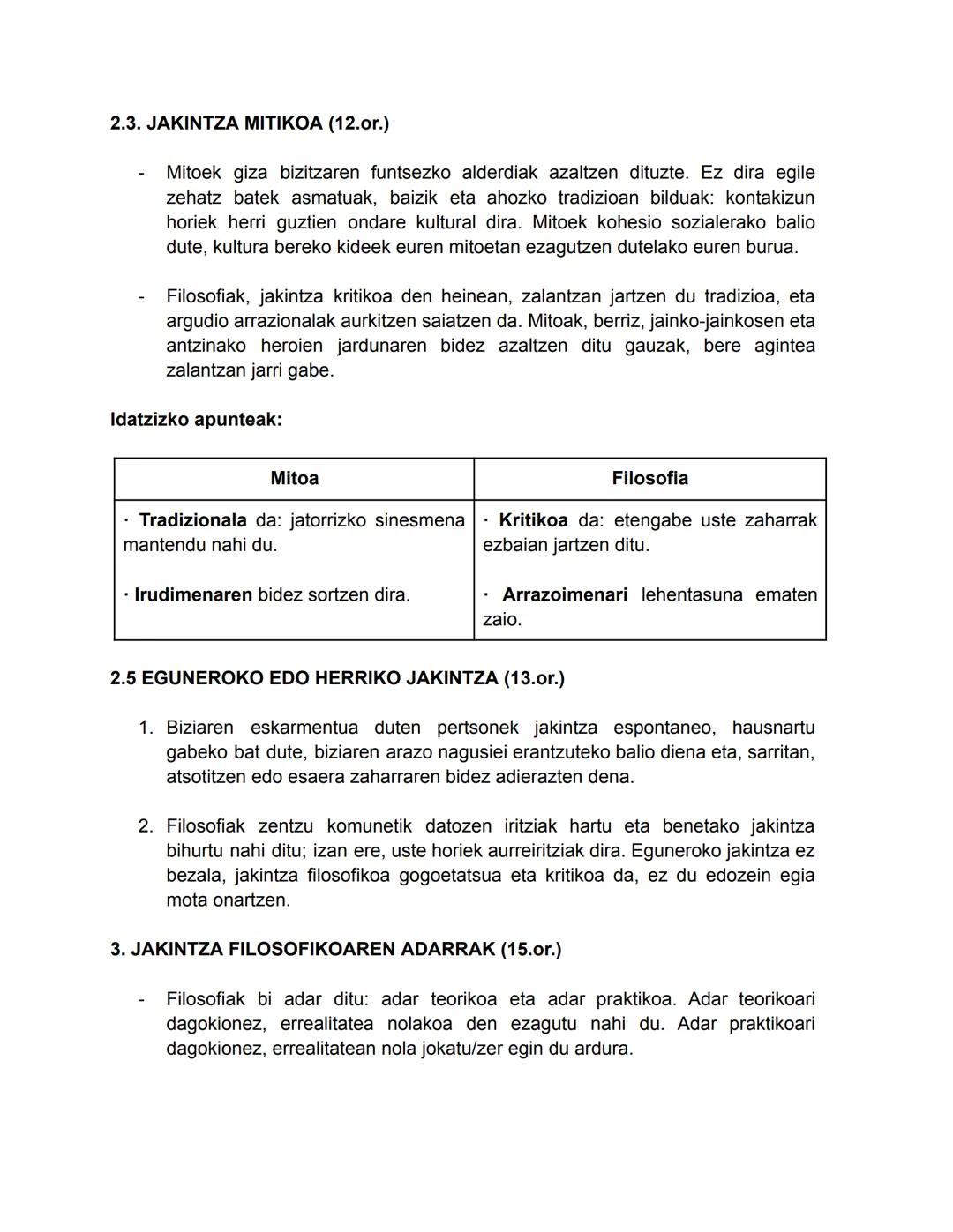 # FILOSOFIA
1.GAIA: ZER DA FILOSOFIA?
SARRERA
1. Filosofia, jakintza arrazional orokorrena da.
2. Filosofia, k.a. VI-VII.mendeetan sortu