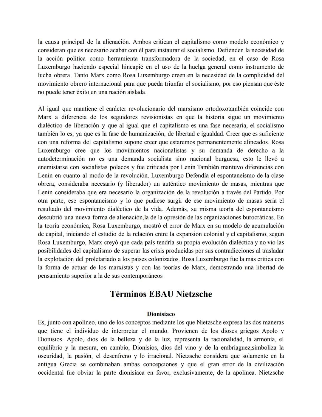 # Términos EBAU Marx
TRABAJO
Actividad por la que el hombre transforma la realidad para satisfacer sus necesidades físicas y
espirituales.