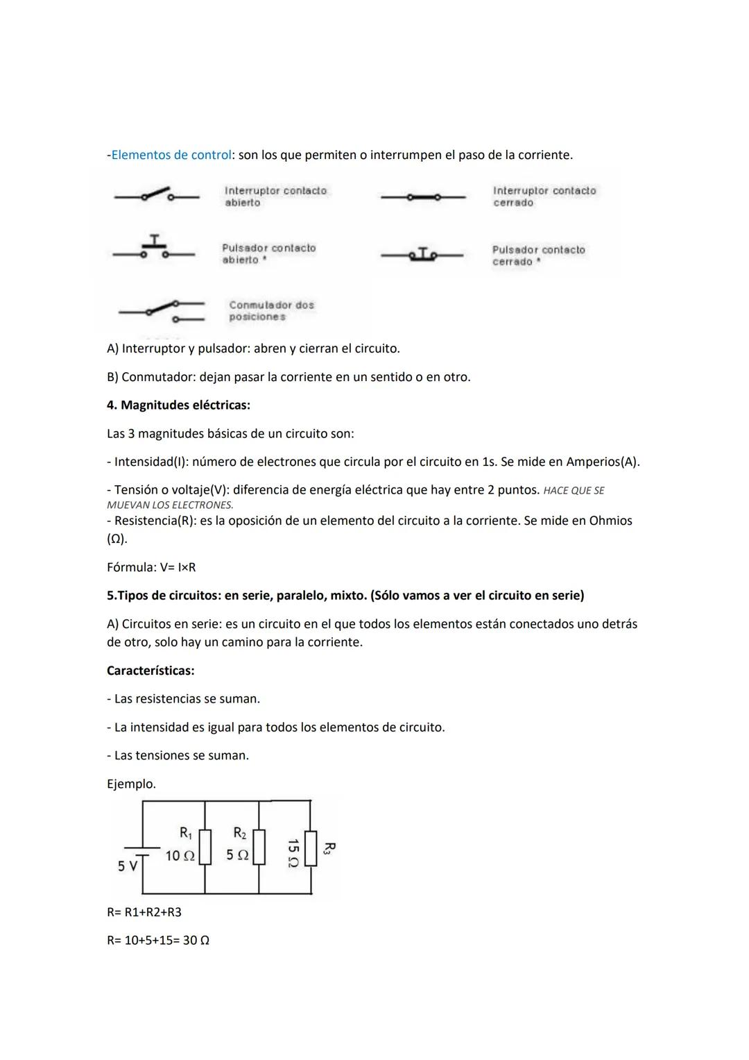 La Electricidad:
1. Energía eléctrica y corriente eléctrica:
-Corriente eléctrica: es el movimiento de electrones por el interior de un mate
