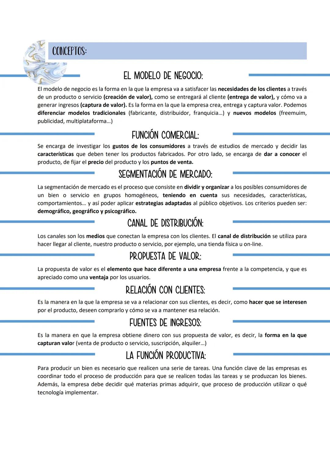 Economia # CONCEPTOS:
EMPRESARIO/A Y EMPRENDEDOR/A:
El emprendedor es aquel que a partir de una idea innovadora, ve una oportunidad y empi