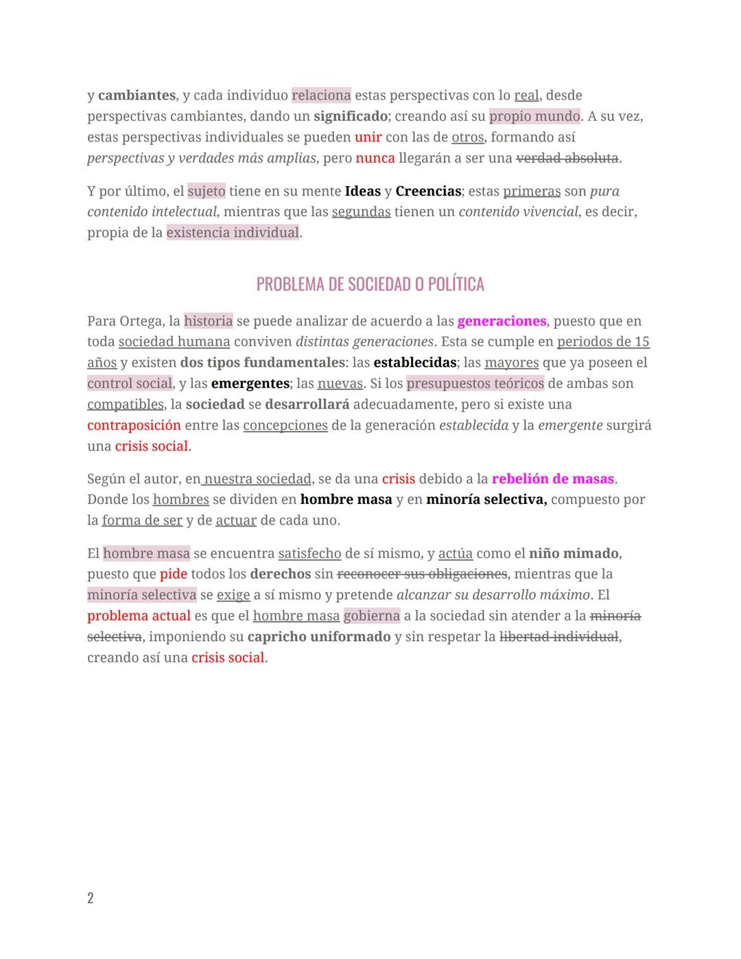 # ORTEGA Y GASSET
Estudia filosofía en la Universidad de Madrid y al comenzar la guerra civil se
autoexilio, no obstante, volverá a España