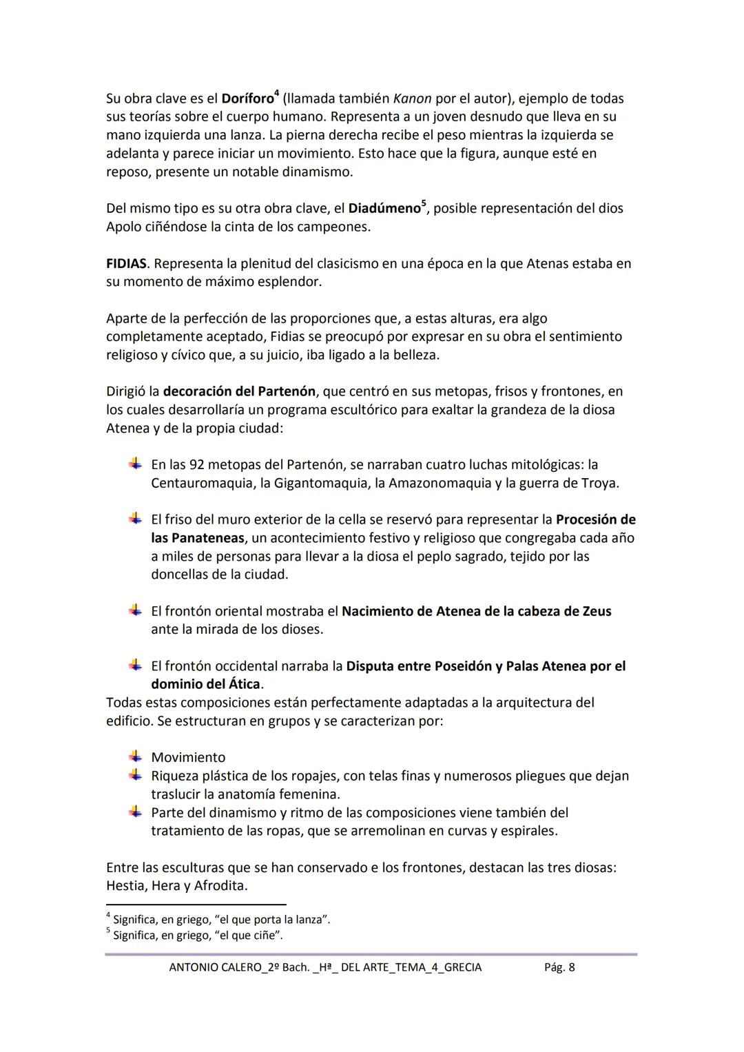 # Tema 3. El arte griego
1. Una introducción necesaria
2. Los órdenes arquitectónicos.
3. El templo griego: el Partenón.
4. La escultura. L
