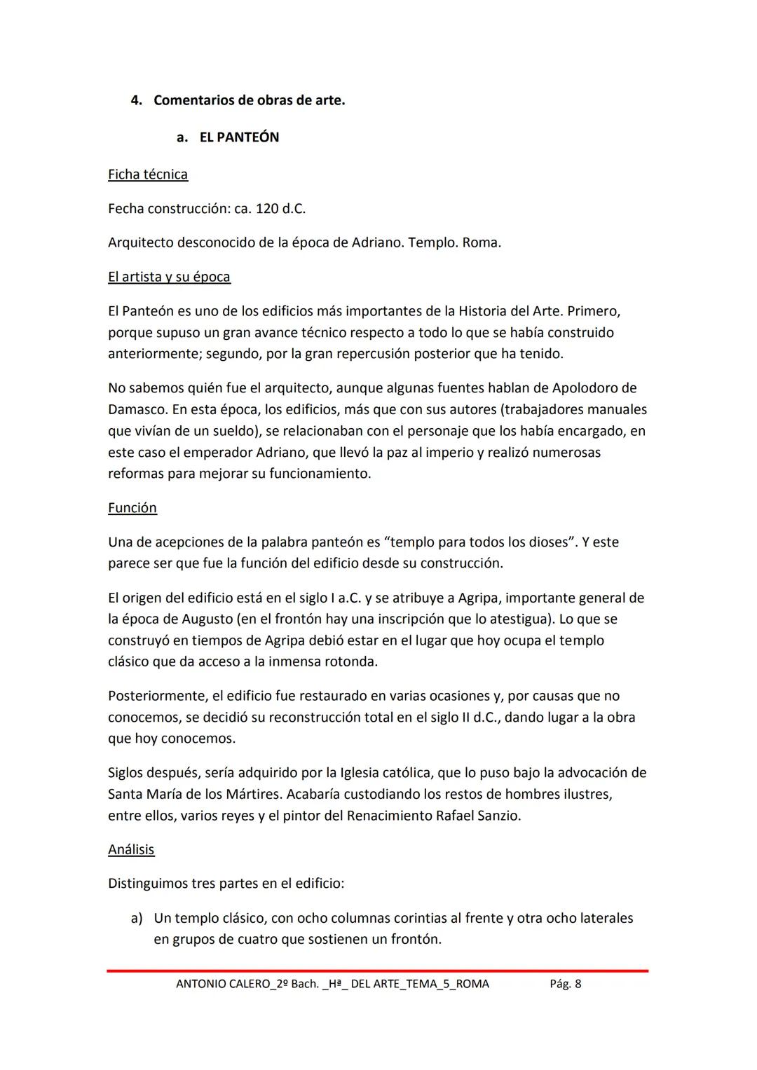 # Tema 5. El arte romano
1. Introducción
2. Arquitectura y ciudad
* LA CIUDAD ROMANA
* ASPECTOS TÉCNICOS Y CONSTRUCTIVOS
* TIPOLOGÍA