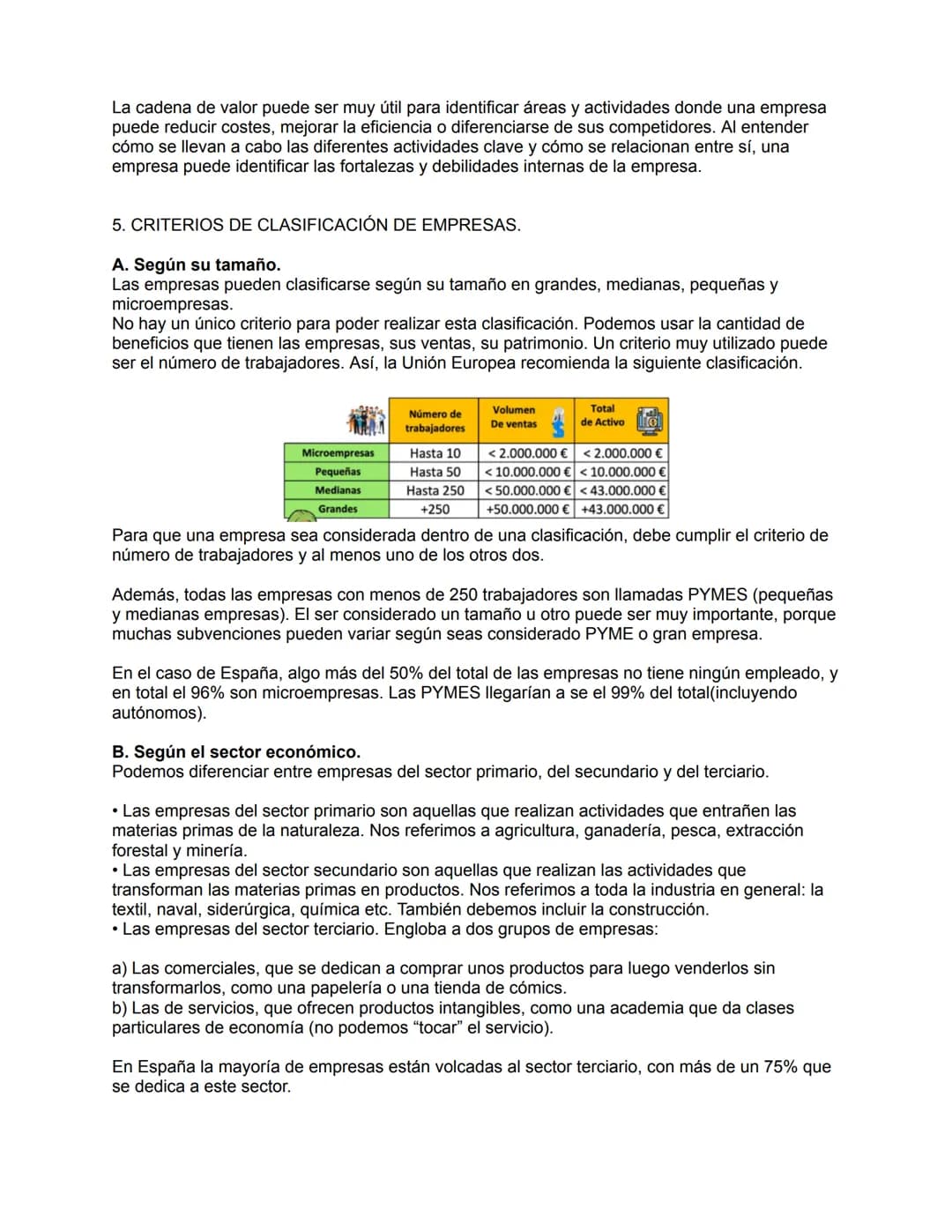 TEMA 2;LAS CARACTERÍSTICAS DE LAS EMPRESAS
1. LA EMPRESA Y SUS FUNCIONES.
Una EMPRESA es la unidad económica de producción, que combina lo