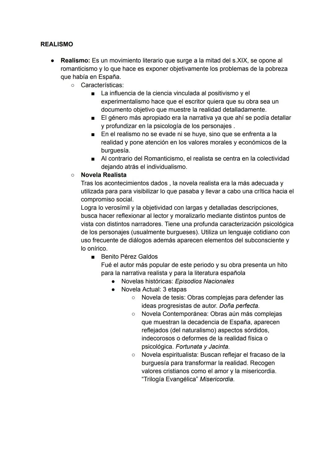 REALISMO
• Realismo: Es un movimiento literario que surge a la mitad del s.XIX, se opone al
romanticismo y lo que hace es exponer objetivame