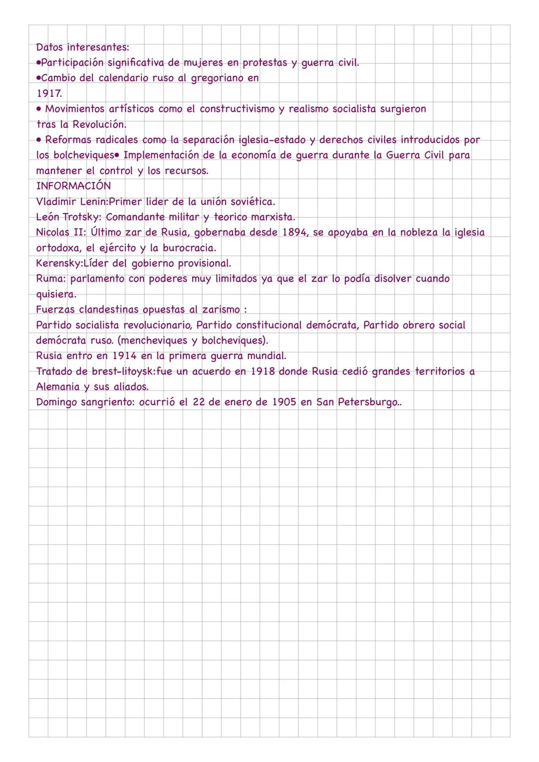 REVOLUCIÓN RUSA
Importancia de la Revolución Rusa en la historia mundial: La Revolución Rusa de 1917 es uno de los eventos más significativo