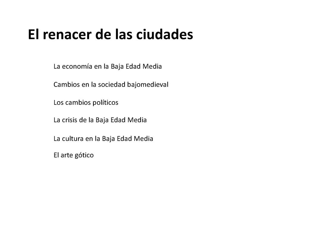 Renacer de las ciudades