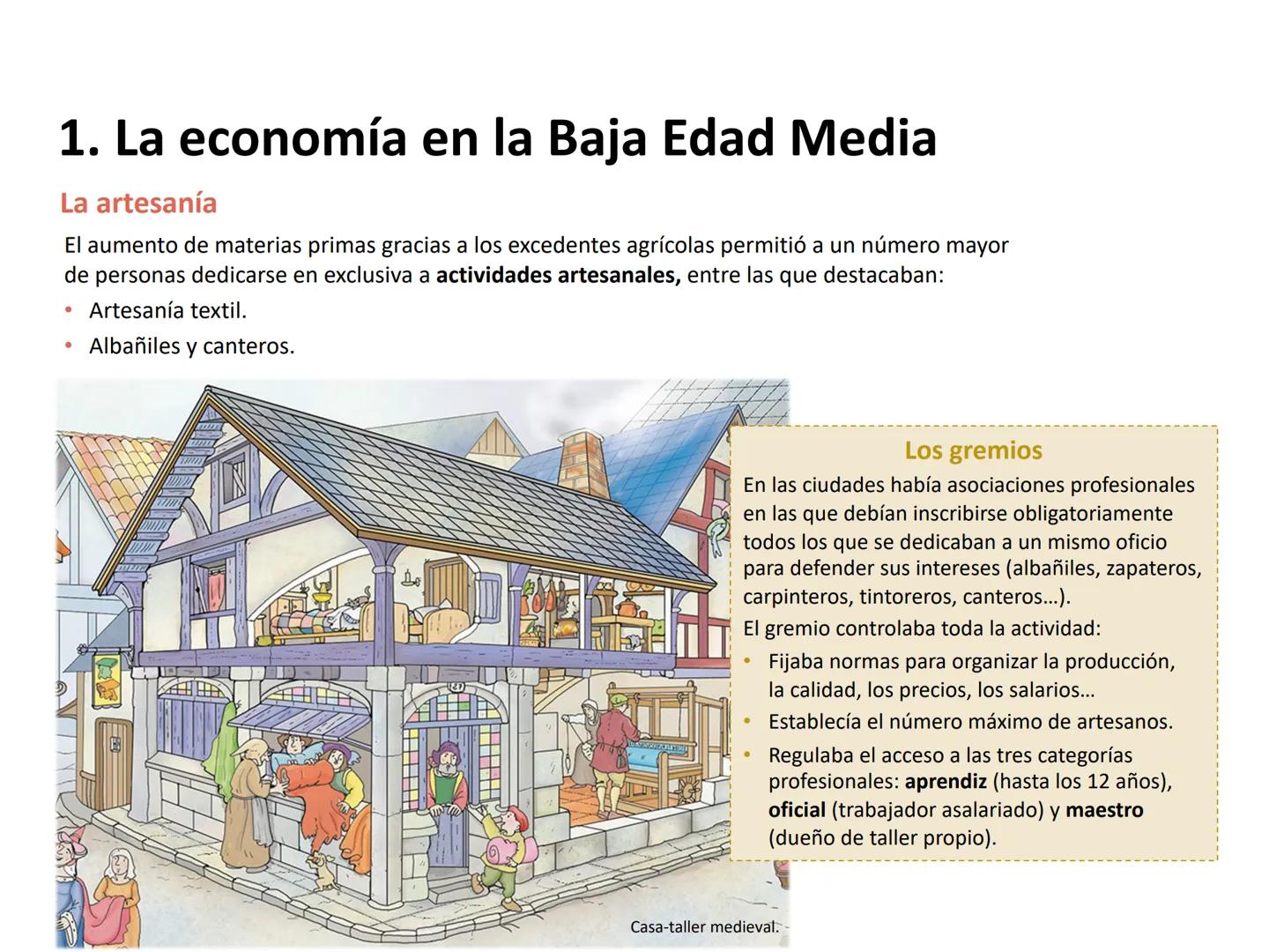 El renacer de las ciudades
La economía en la Baja Edad Media
Cambios en la sociedad bajomedieval
Los cambios políticos
La crisis de la Baja