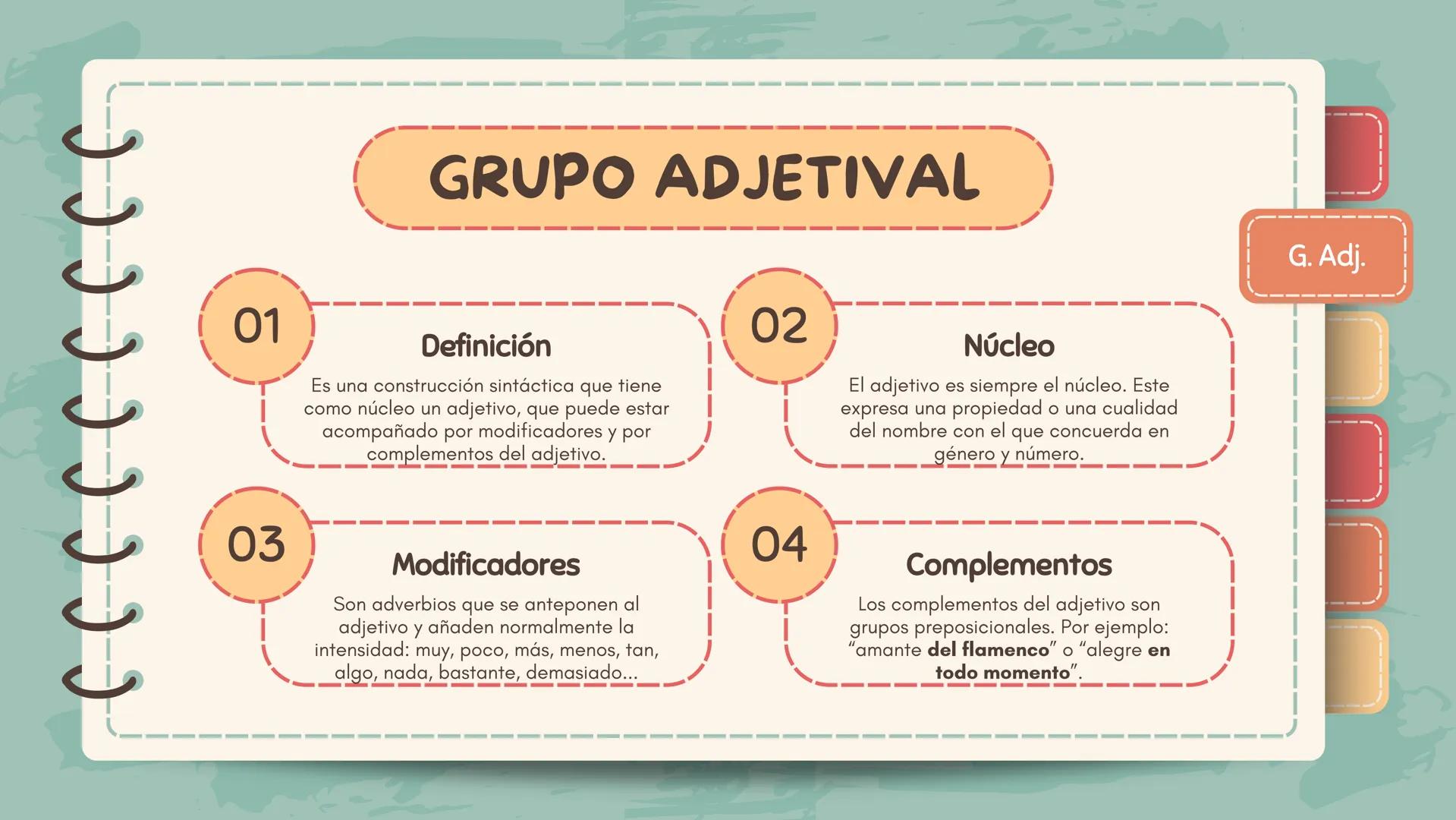 J J J J J J J J )
Lengua Castellana y Literatura
Grupos
sintácticos ССС
GRUPO NOMINAL
El grupo nominal tiene como núcleo
un sustantivo o un