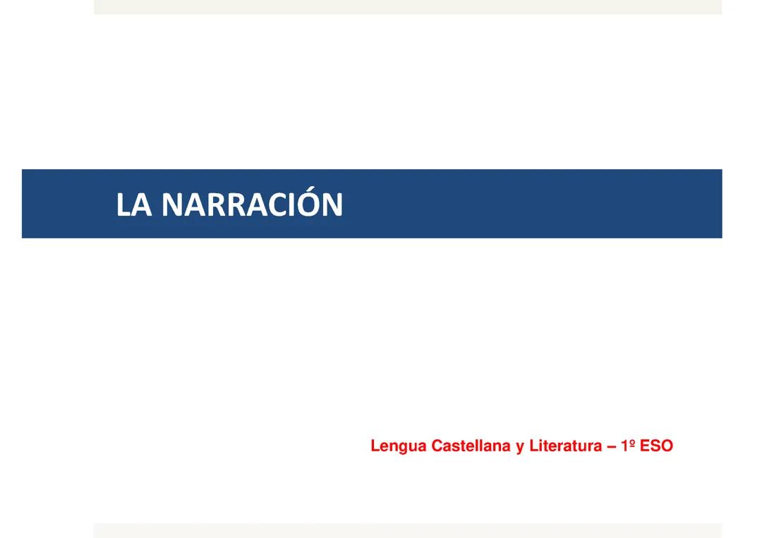 La narración