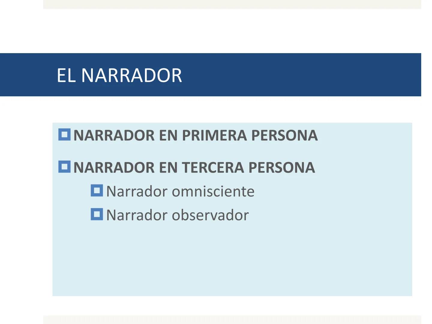 LA NARRACIÓN
Lengua Castellana y Literatura - 1º ESO LA NARRACIÓN
reales o
La narración es el relato estructurado que cuenta uno o varios su