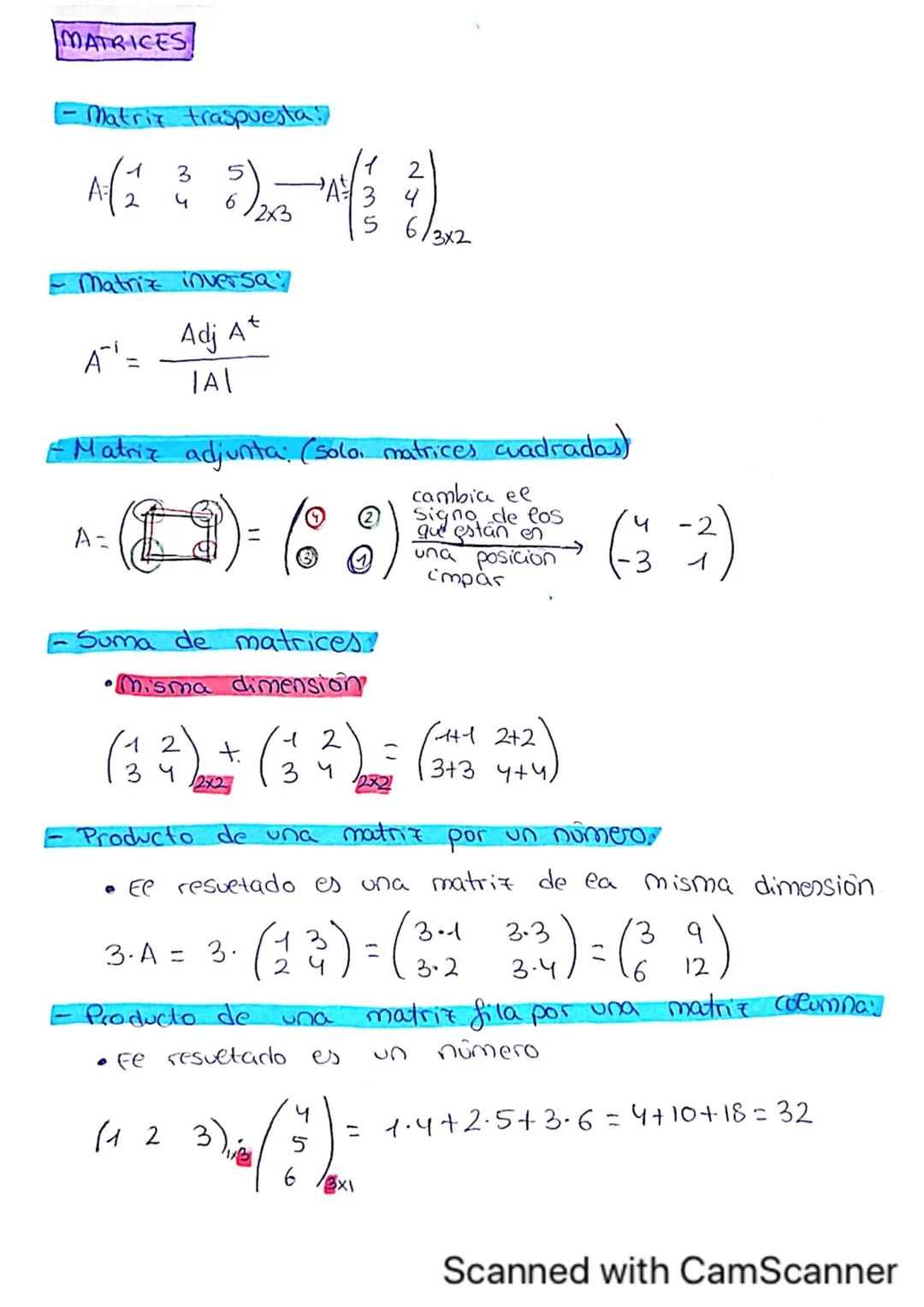 MATEMÁTICAS - MATRICES