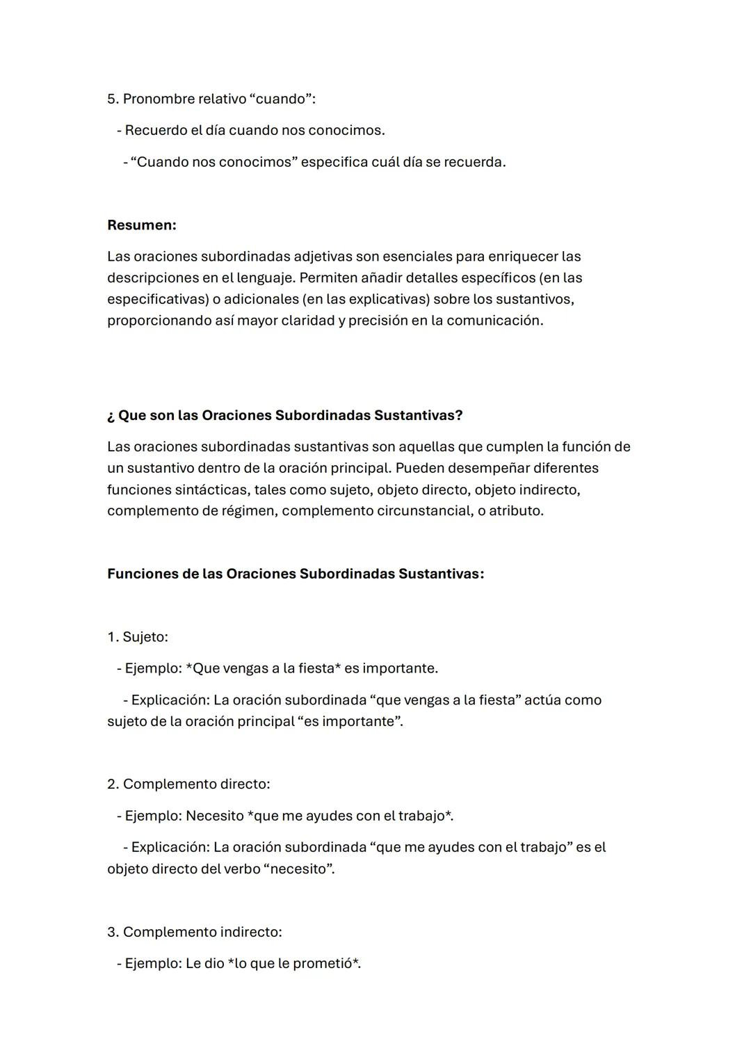 # SINTAXIS
¿Qué son las oraciones subordinadas adjetivas?
Las oraciones subordinadas adjetivas son aquellas que funcionan como un
adjetivo