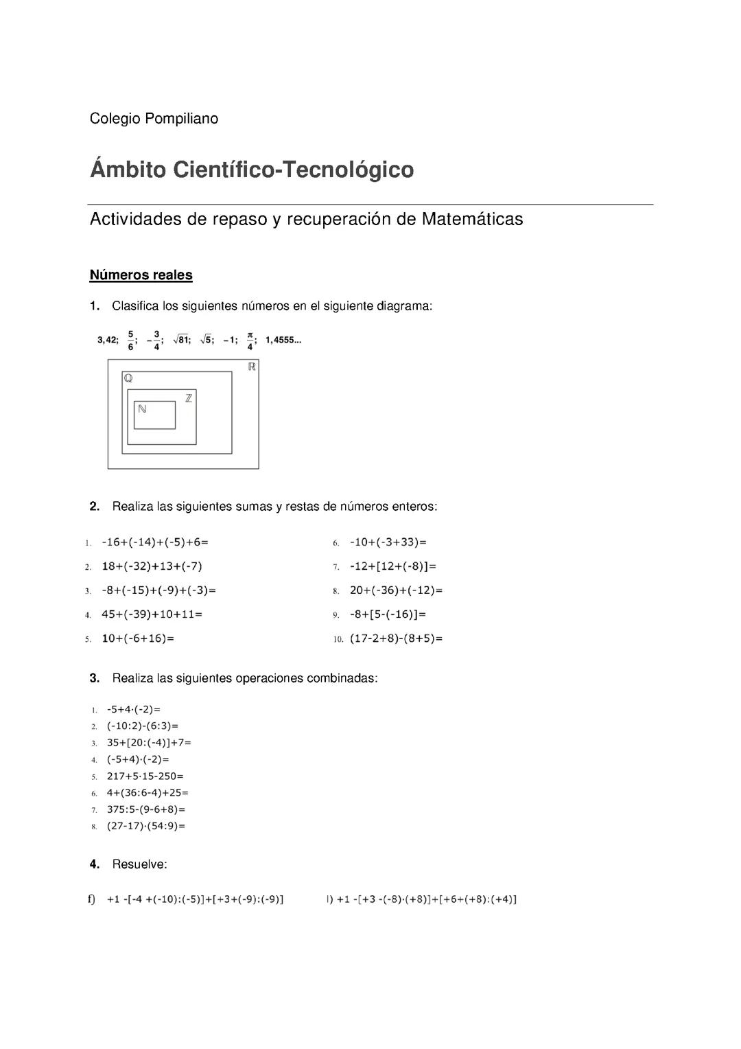 Repaso completo del ACT primer trimestre