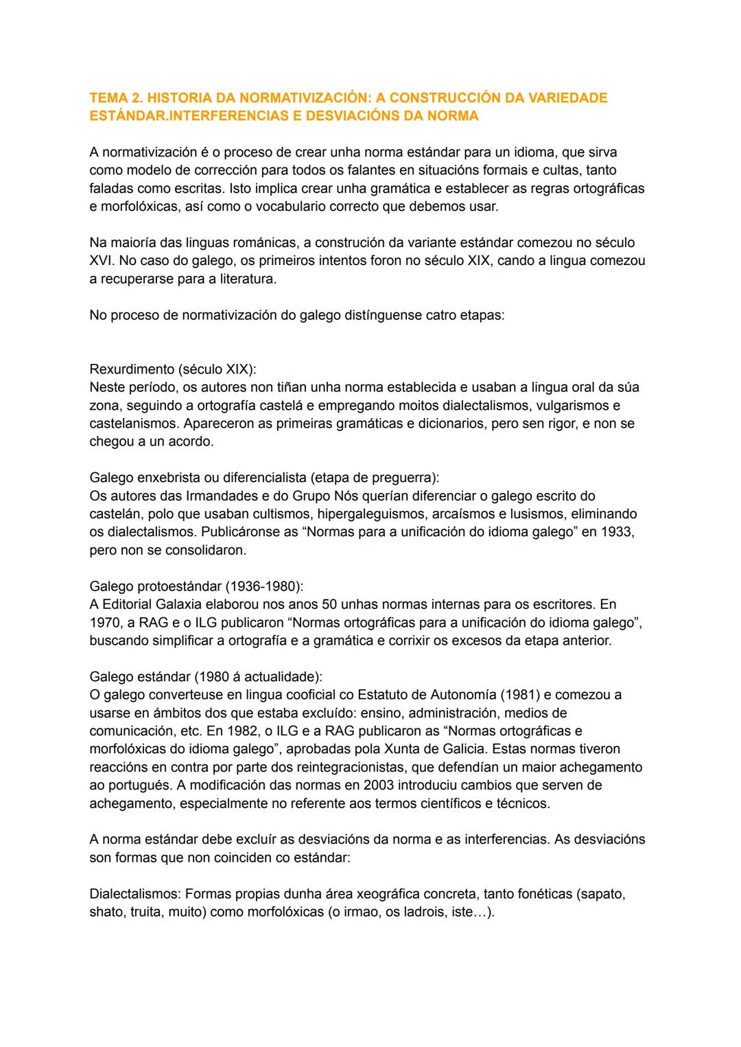 # TEMA 1: ESTEREOTIPOS E PREXUÍZOS LINGÜÍSTICOS: A SÚA REPERCUSIÓN NOS
USOS
En Galicia, desde finais da Idade Media, hai unha situación de