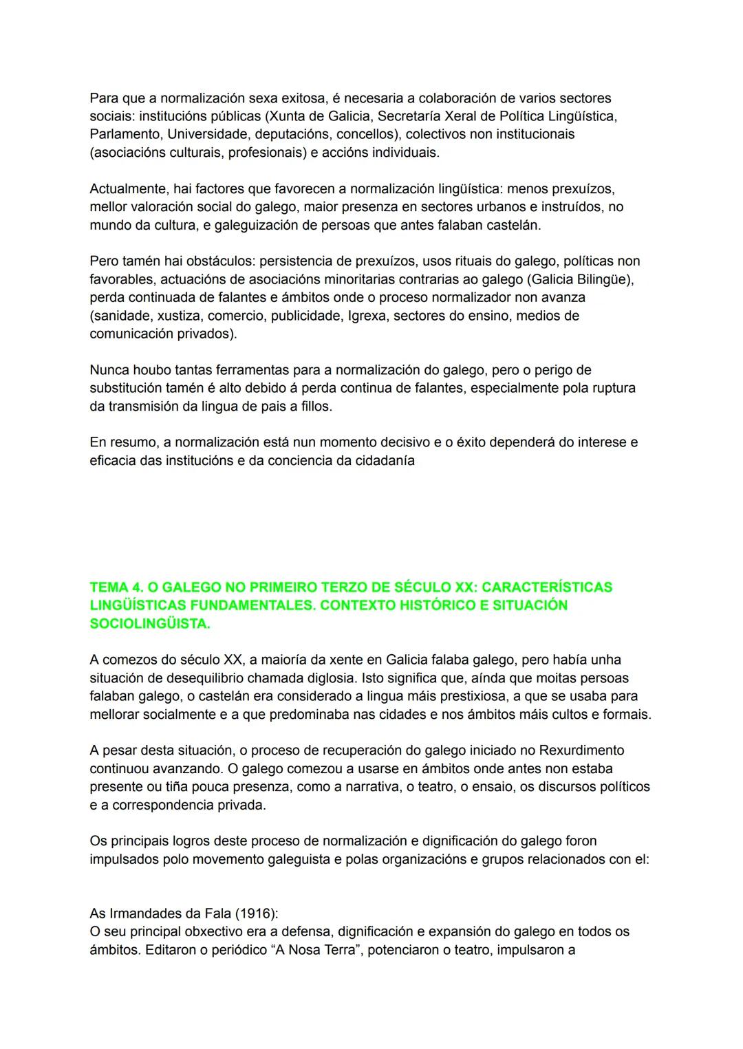 # TEMA 1: ESTEREOTIPOS E PREXUÍZOS LINGÜÍSTICOS: A SÚA REPERCUSIÓN NOS
USOS
En Galicia, desde finais da Idade Media, hai unha situación de