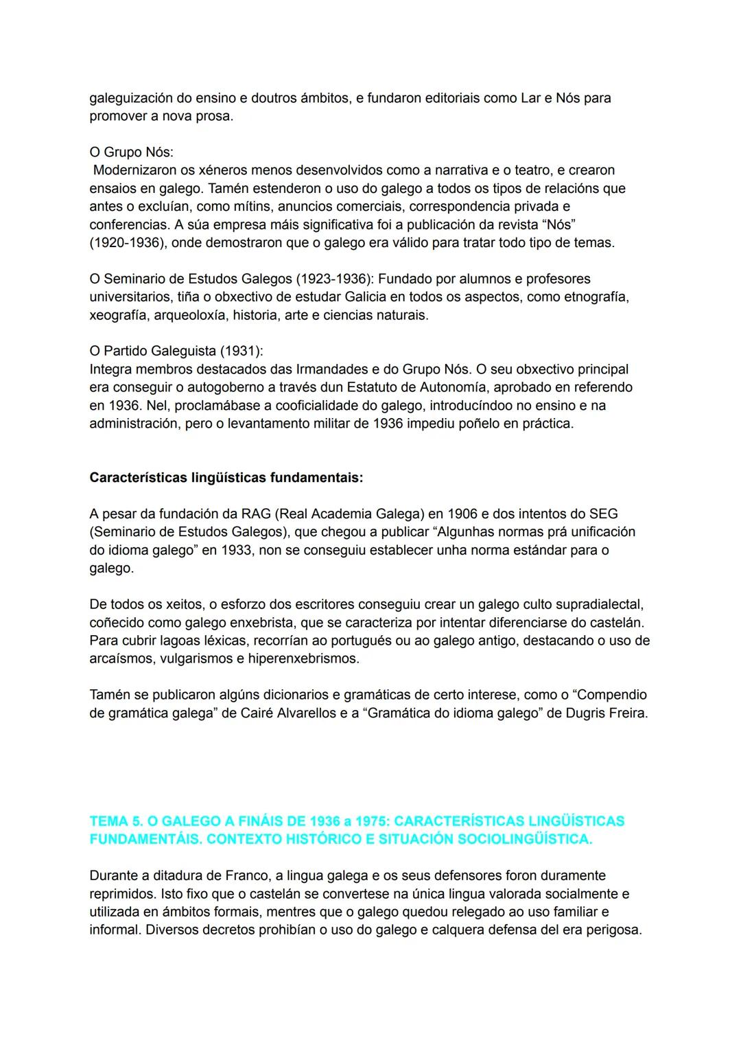 # TEMA 1: ESTEREOTIPOS E PREXUÍZOS LINGÜÍSTICOS: A SÚA REPERCUSIÓN NOS
USOS
En Galicia, desde finais da Idade Media, hai unha situación de