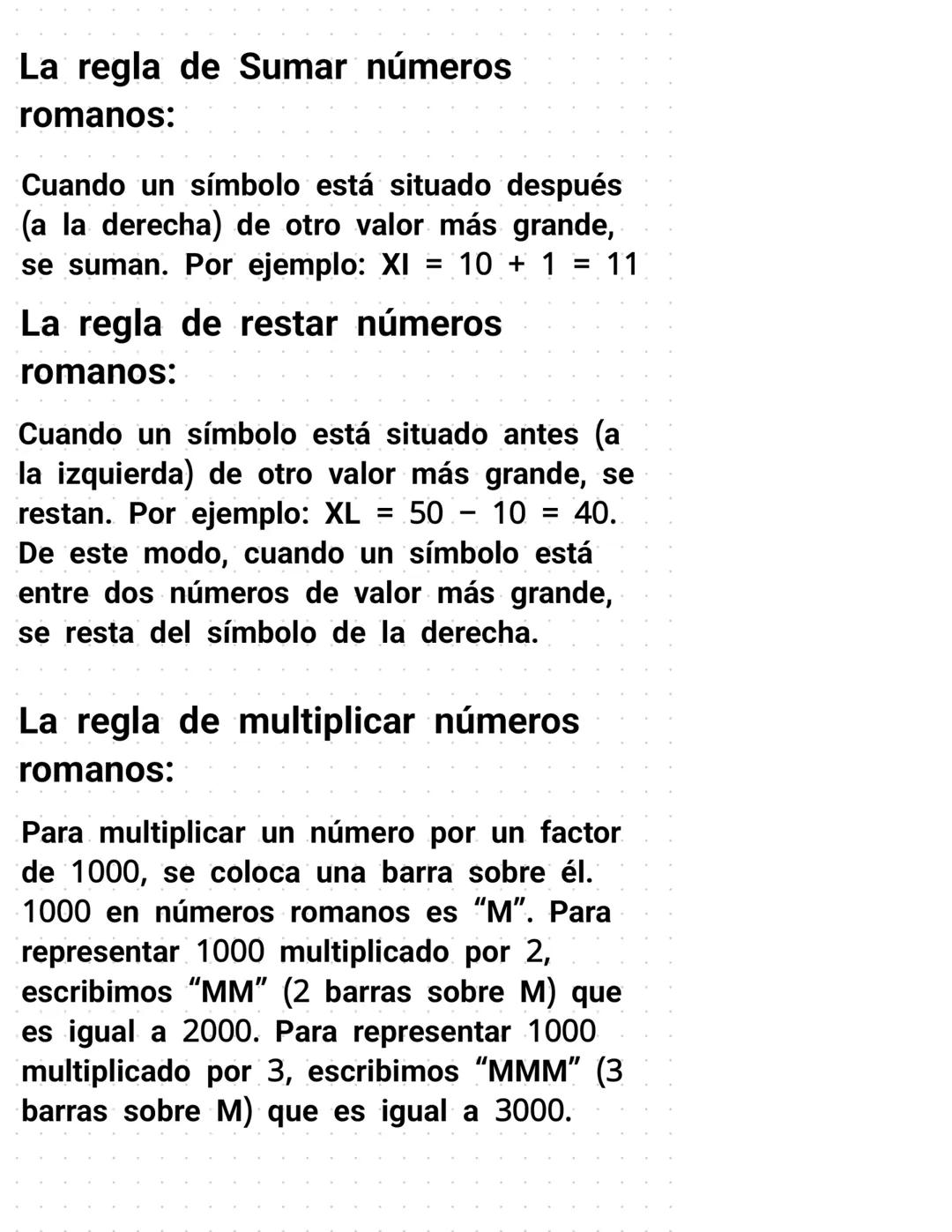 # Números romanos
Los números romanos son un grupo de símbolos
formado por letras mayúsculas que idearon los antiguos
romanos para represen