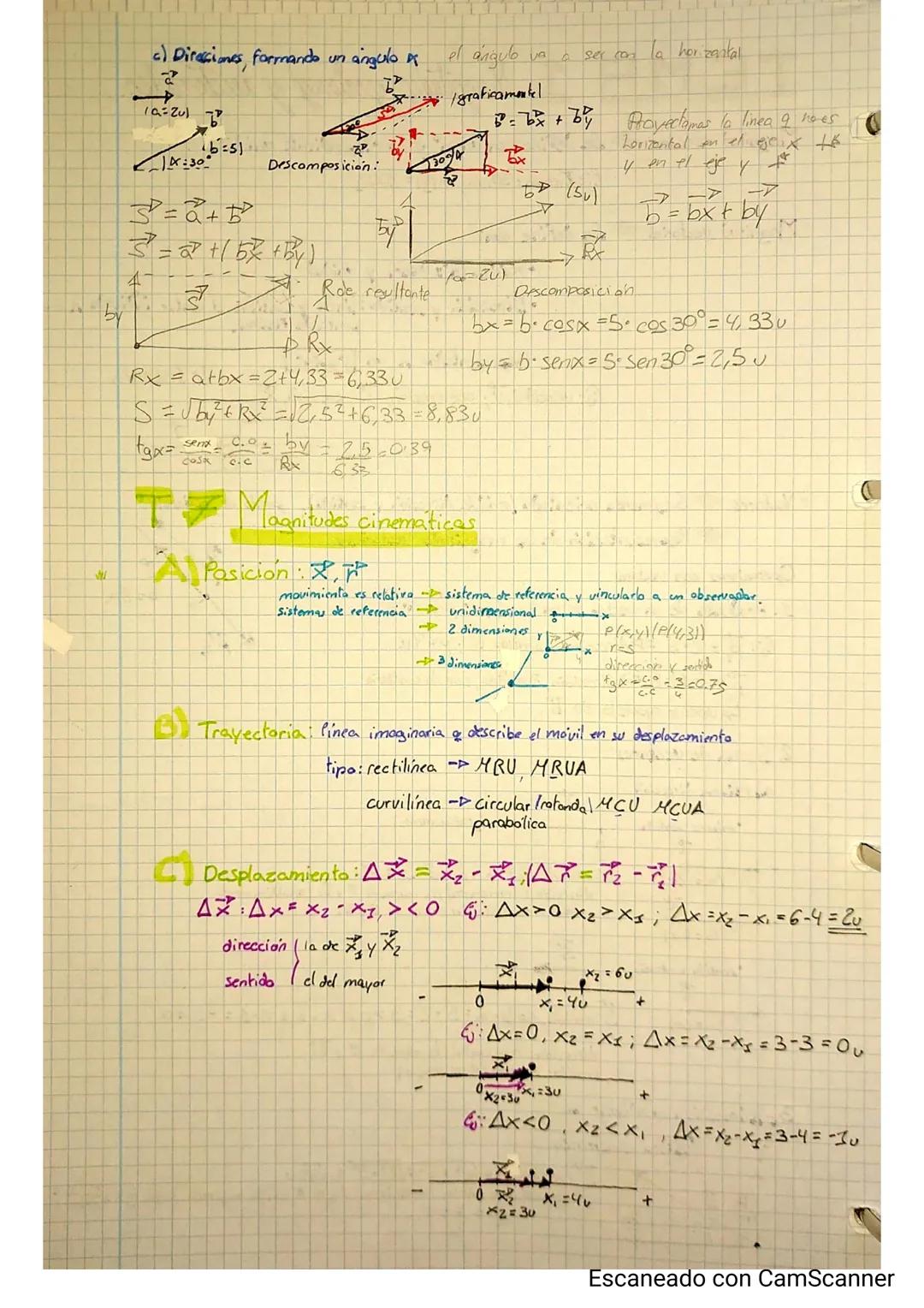 TEMA 1 Magritudes escalary y rectoriales.
•Se define con un n° y correspondiente unidad.
Ej: tiempo: 30min, mig) = 2009
•Magnitud escalar
•M