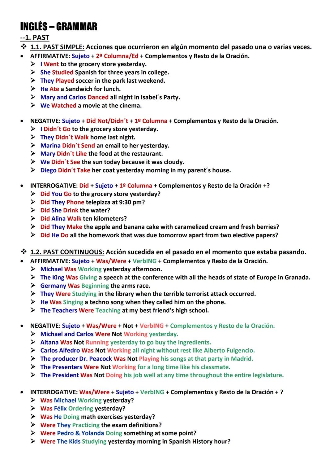 •
•
Do Aerobics/Athletics - Verb - Hacer
INGLÉS-VOCABULARY
--1. VOCABULARY - UNIT 1
1.1. GET, GO, MAKE, DO, PLAY
Do a Course - Verb - Hacer
