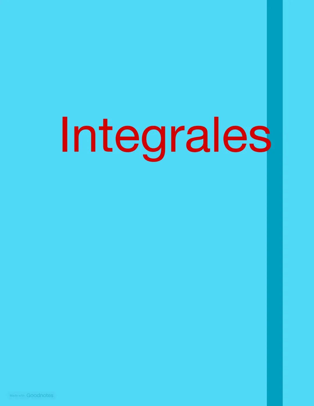 # Integrales # ¿Que es la integración?
Integrar es el proceso recíproco de derivar, es decir, dada una función $f(x)$,
busca aquellas funci