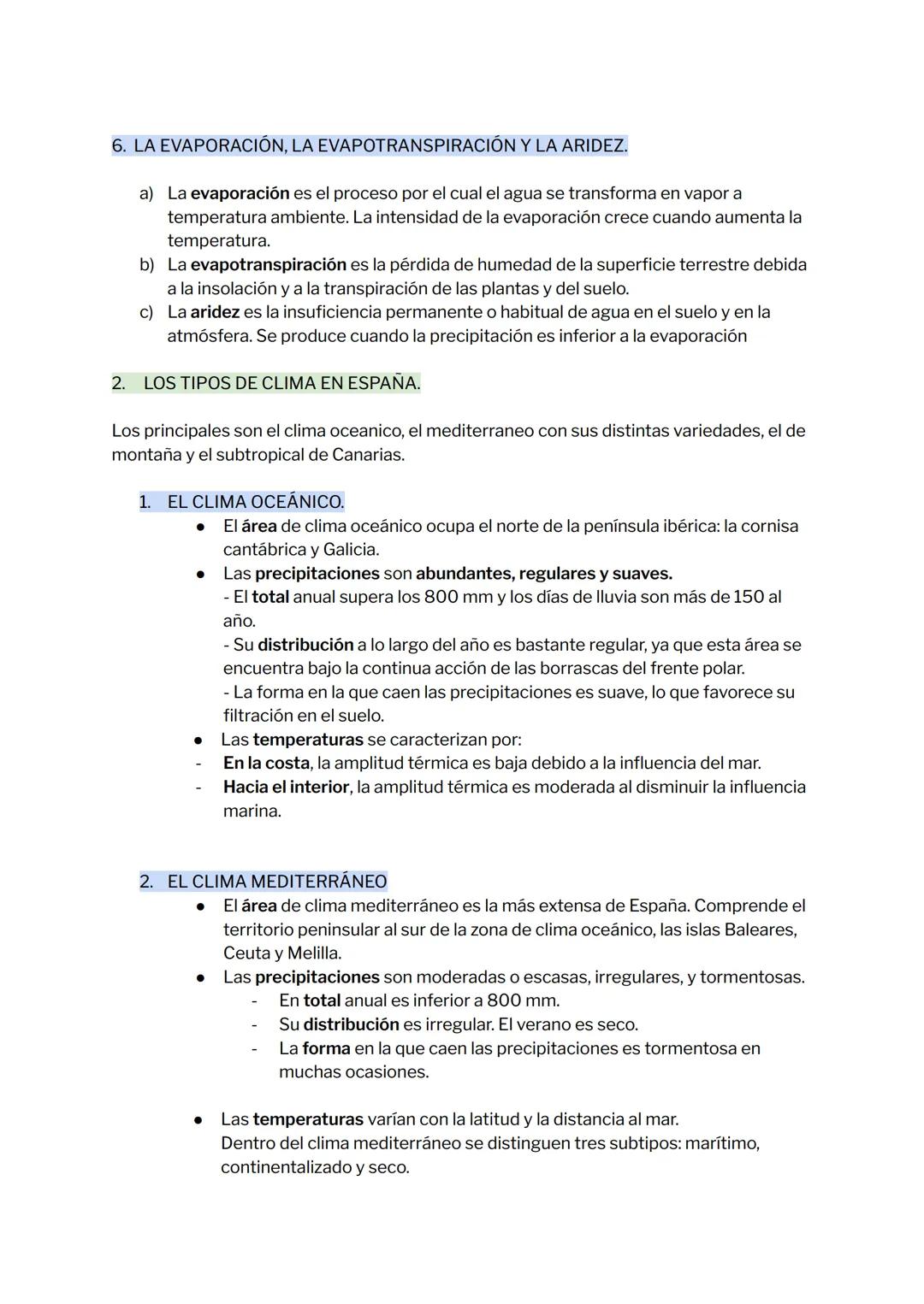 TEMA 3 EL CLIMA
1. LOS FACTORES DEL CLIMA.
1. EL TIEMPO ATMOSFÉRICO Y EL CLIMA
El estado de la atmósfera y sus variaciones son los responsab