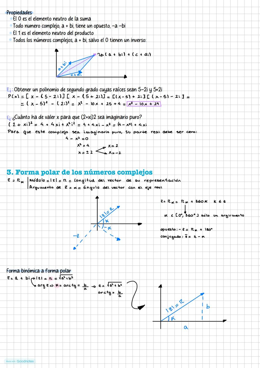 Toma 6. Numores complejos
1.Números complejos
~Unidad imaginaria: se llama así al nuevo número √(-1). Se designa por la letra i
~ Números co