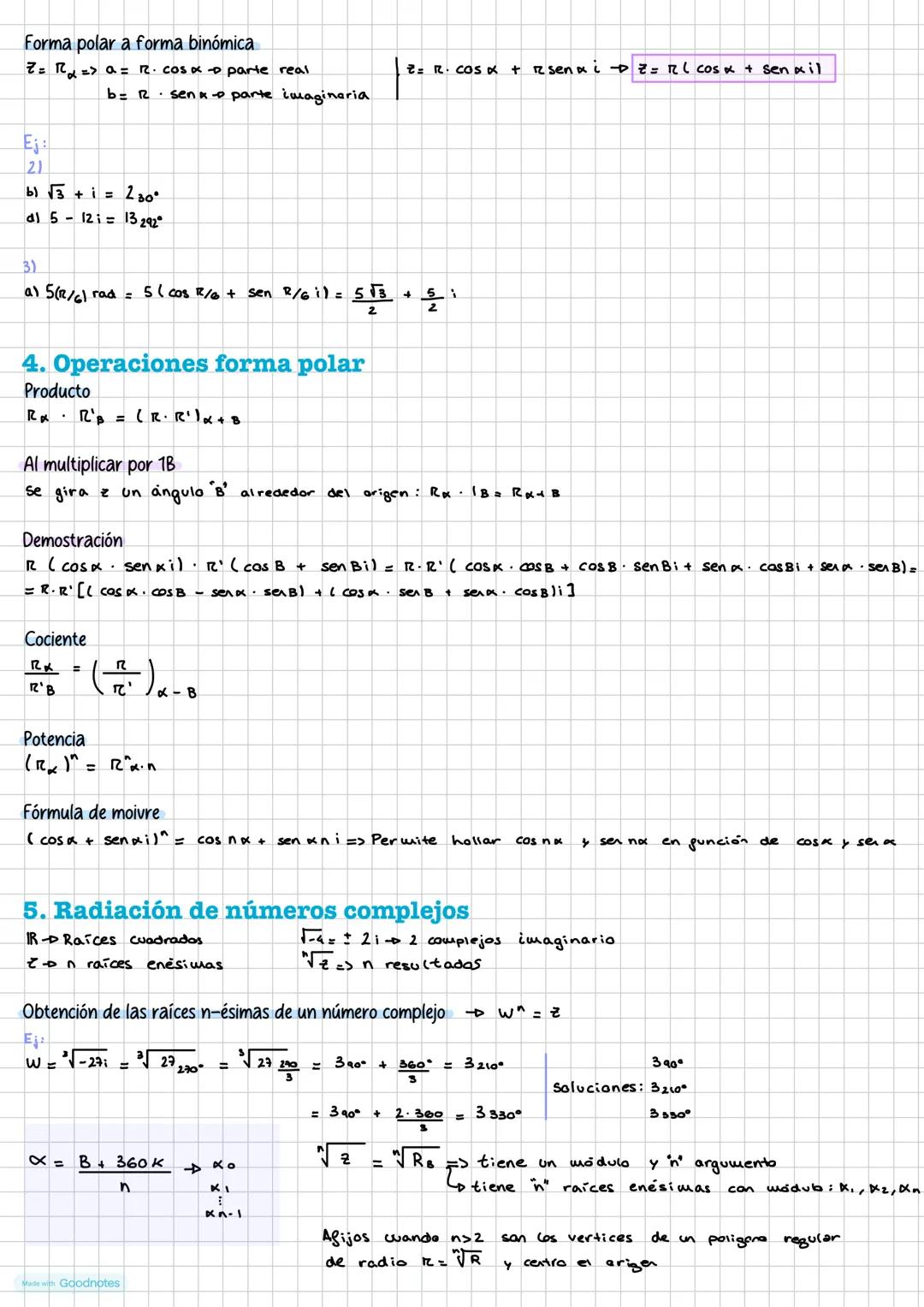 Toma 6. Numores complejos
1.Números complejos
~Unidad imaginaria: se llama así al nuevo número √(-1). Se designa por la letra i
~ Números co