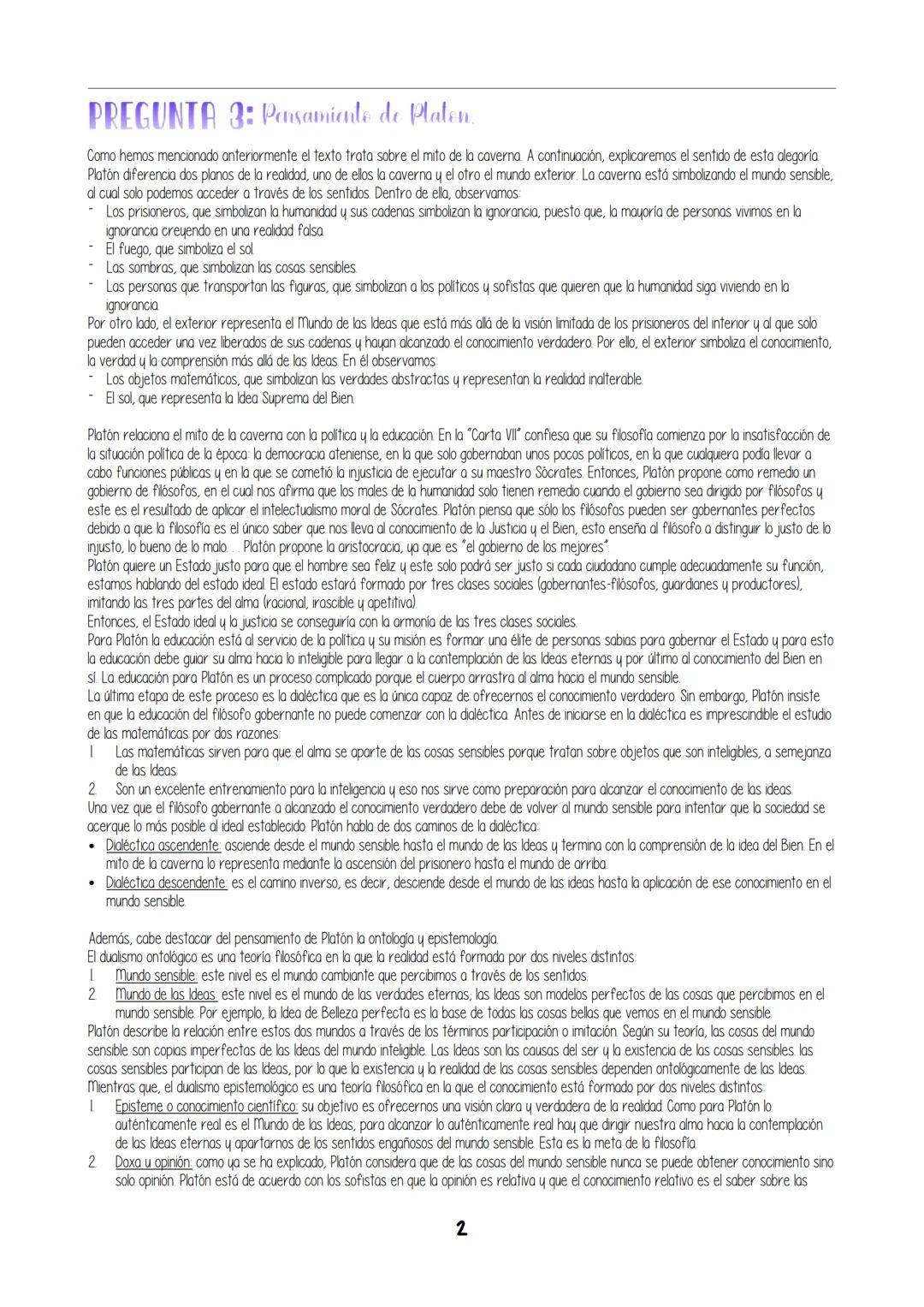 # Platon - PEBAU
PREGUNTA 1: Contexto filosofico-Cultural
Platón en su teoría de las Ideas, toma de Heráclito la idea del mundo sensible c