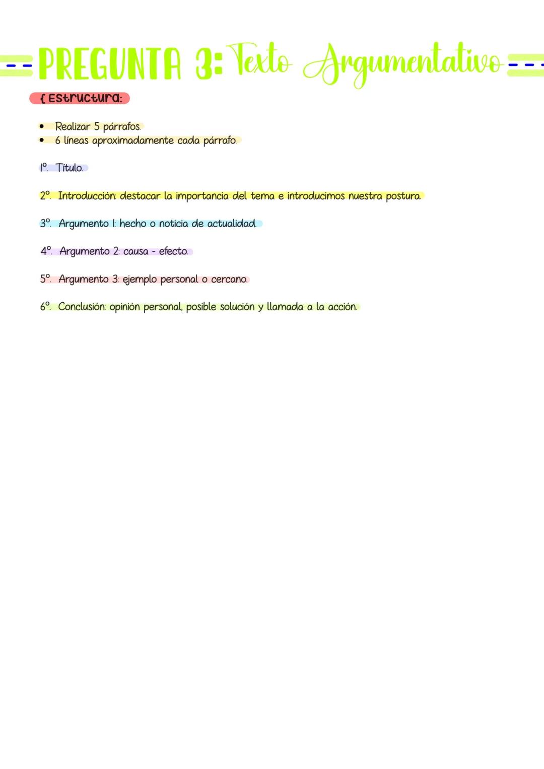 ---PREGUNTA 1: Comentario de Texto---
•
•
•
{Antes de empezar a redactar la respuesta:
A.) Enumero a la izquierda del texto las líneas de 5